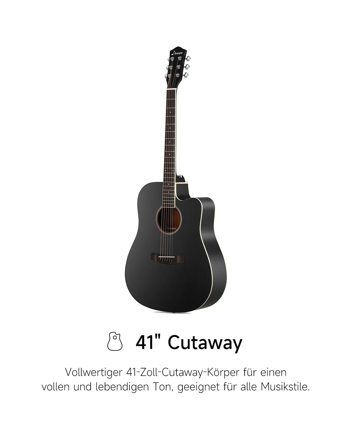 Donner DAG-1CB Lernfreundlich E-Gitarre