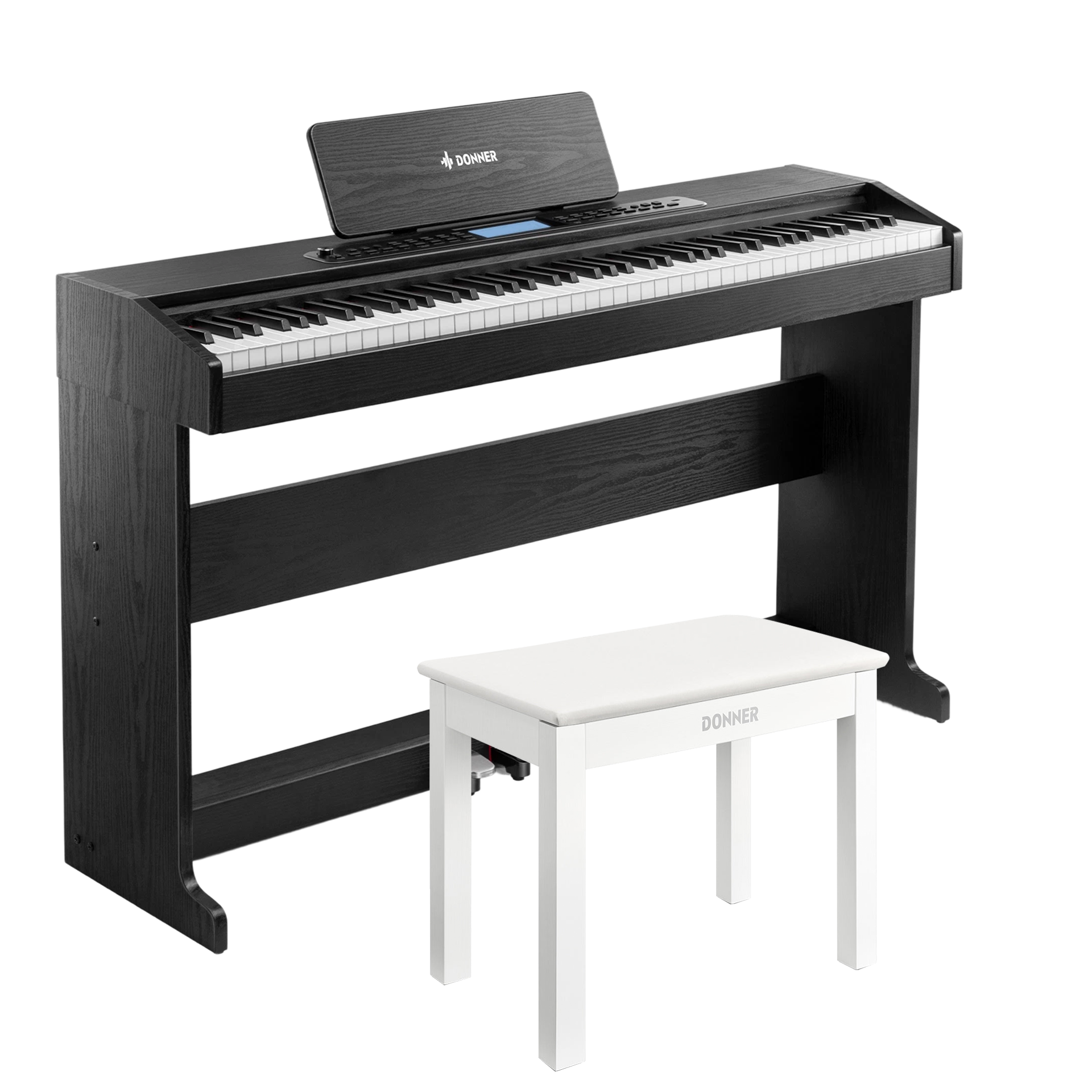Donner DDP-95 Gewichtete Tastatur Digital Piano-Schwarz##