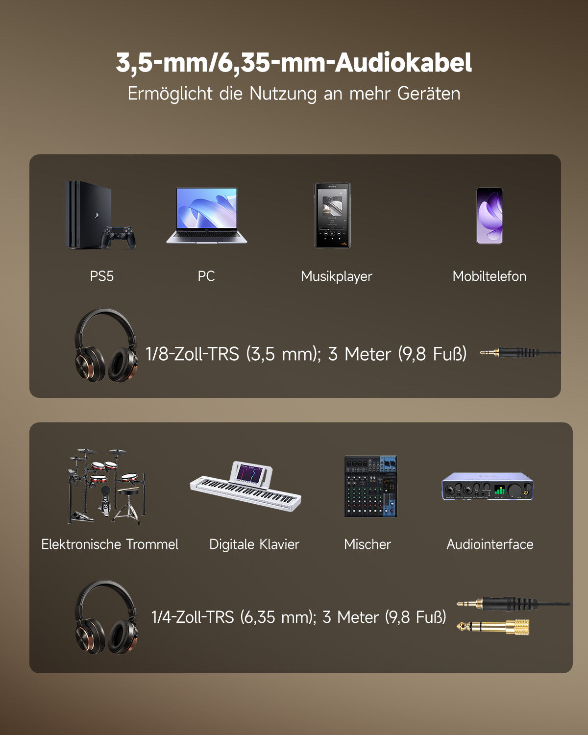 Donner M100 Studio-Monitor-Kopfhörer