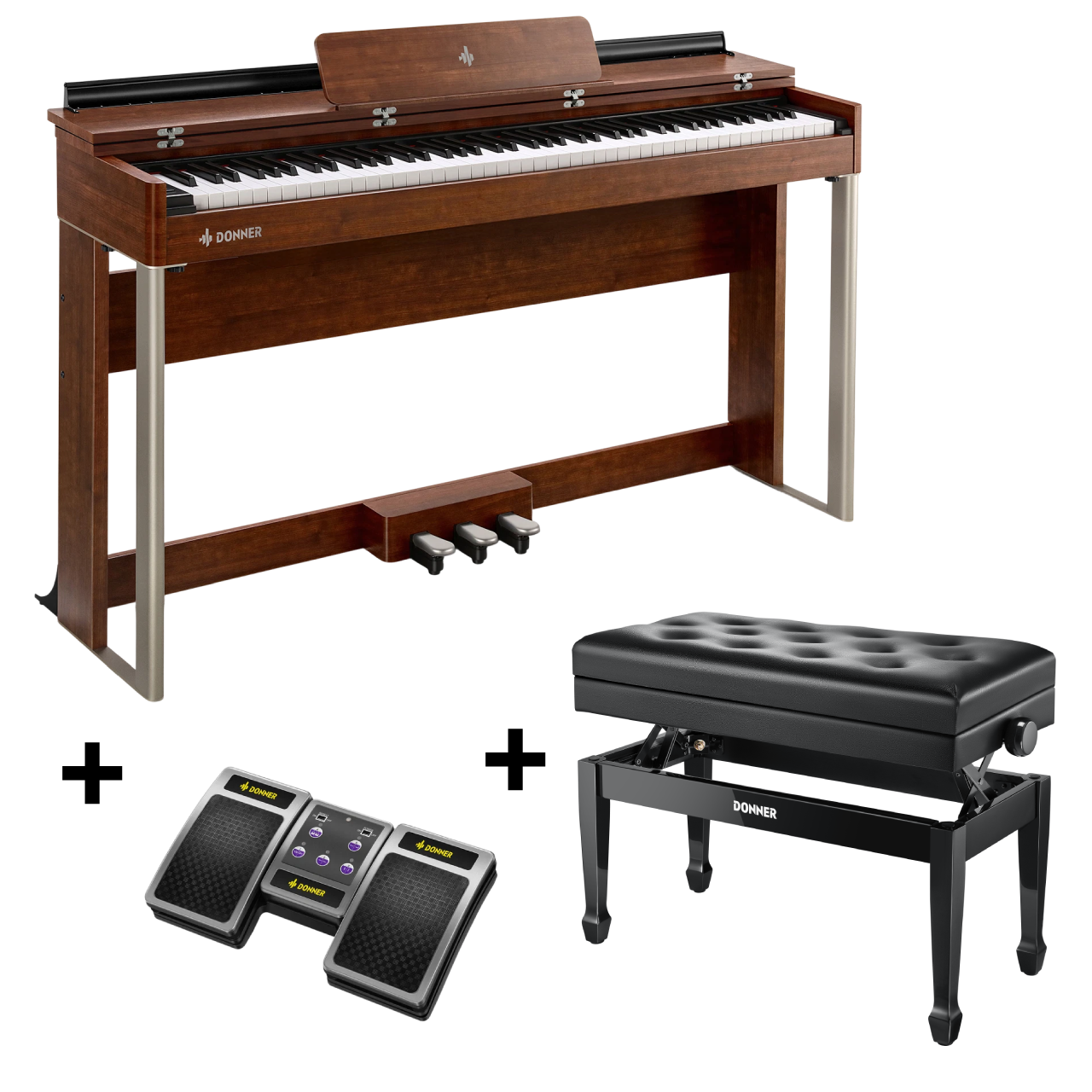 Donner DDP-200 Graded Hammer Action Holz Digital Piano-DDP-200 MK2 Piano##