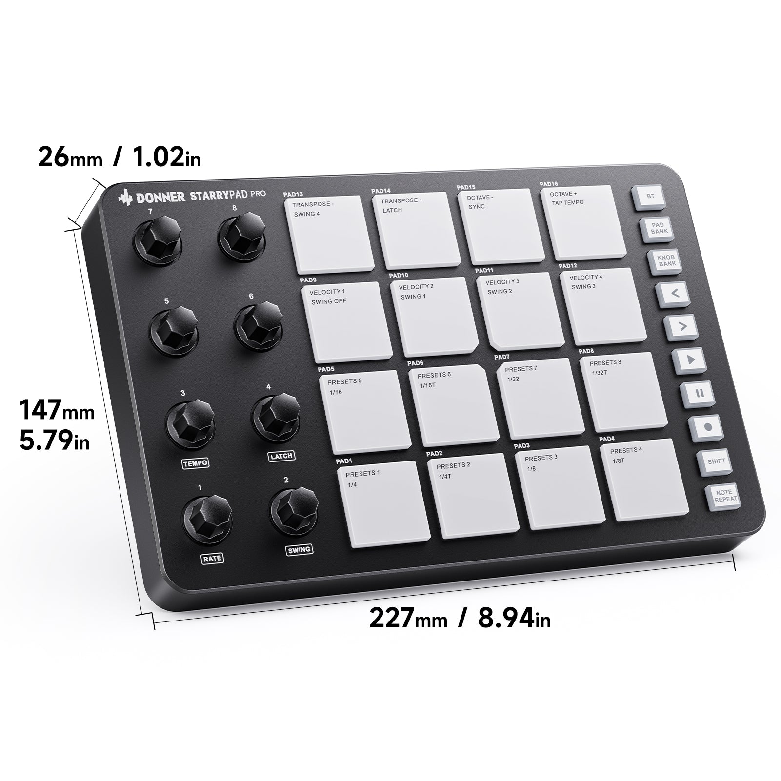 Donner STARRYPAD PRO MIDI-Controller