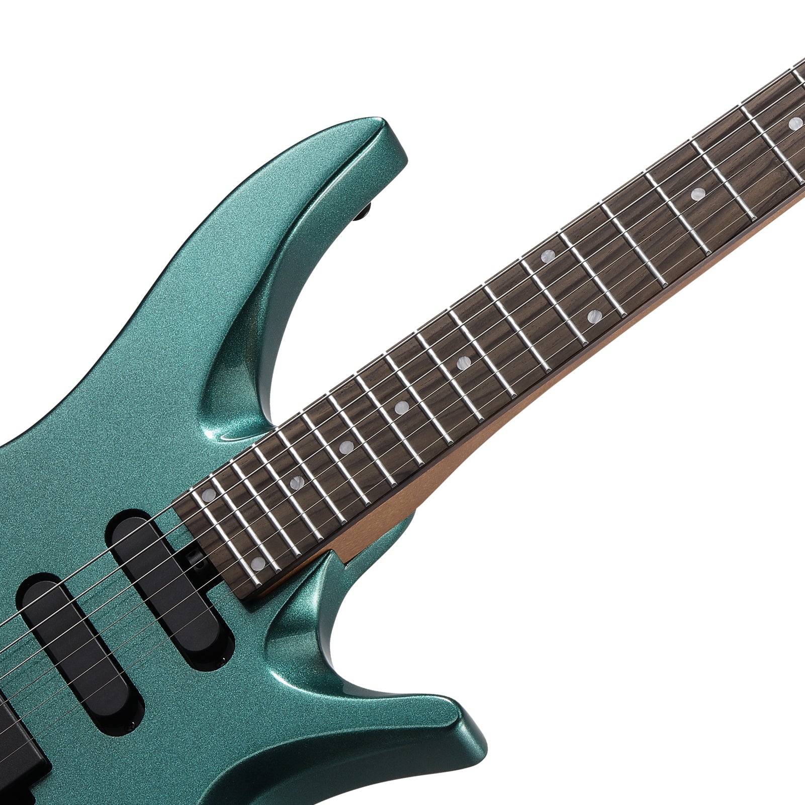 Donner HLX-500 Headless E-Gitarre-Sherwood Green##