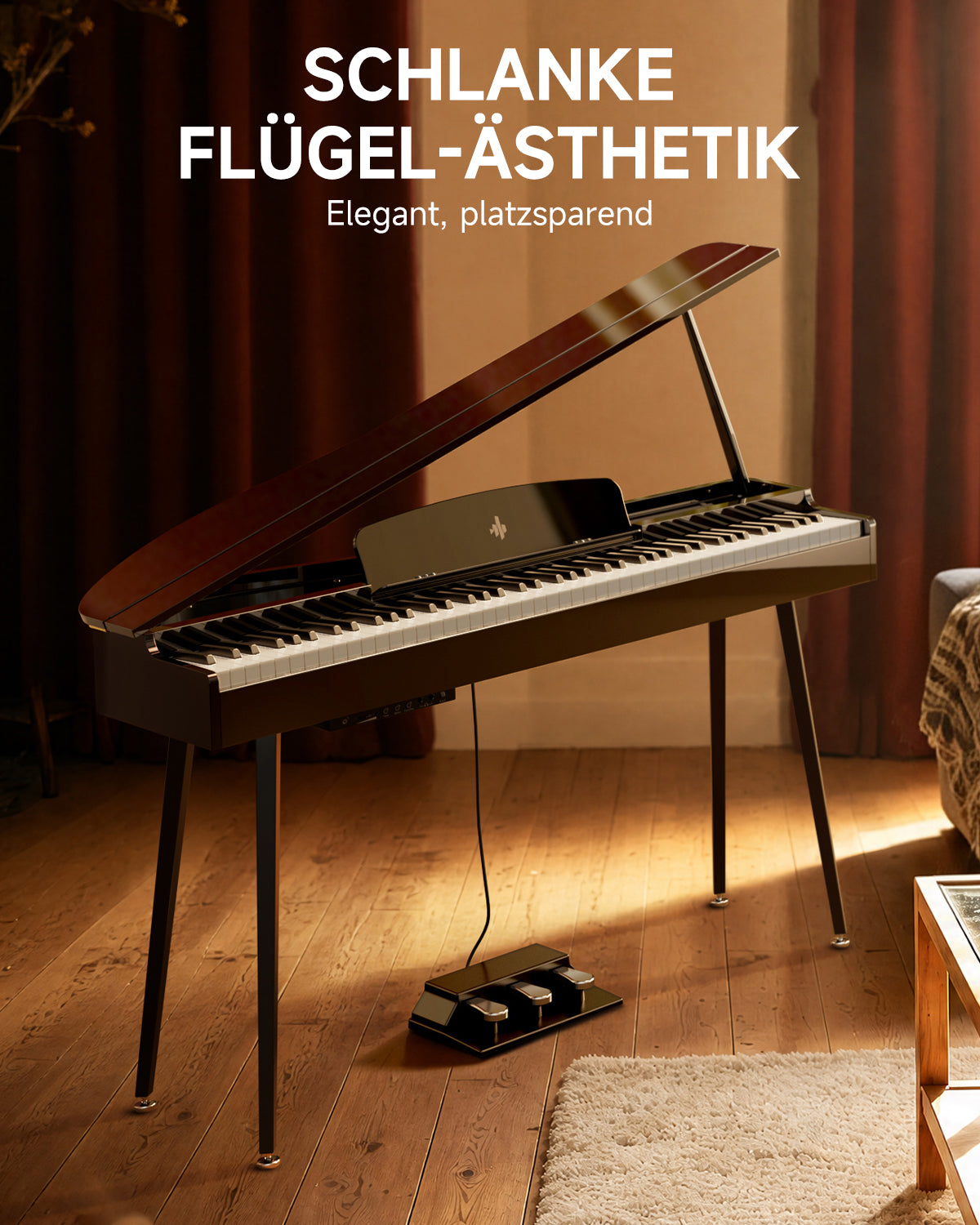 Donner DGP-100 Leichtes Digitalpiano im Flügel-Design