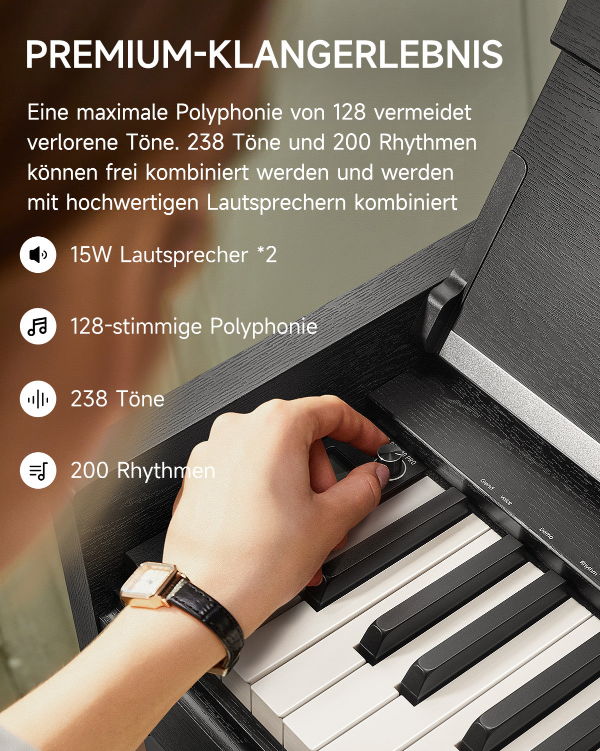 Donner DDP-90 PRO Voll Gewichtetes Digitalpiano für Zuhause