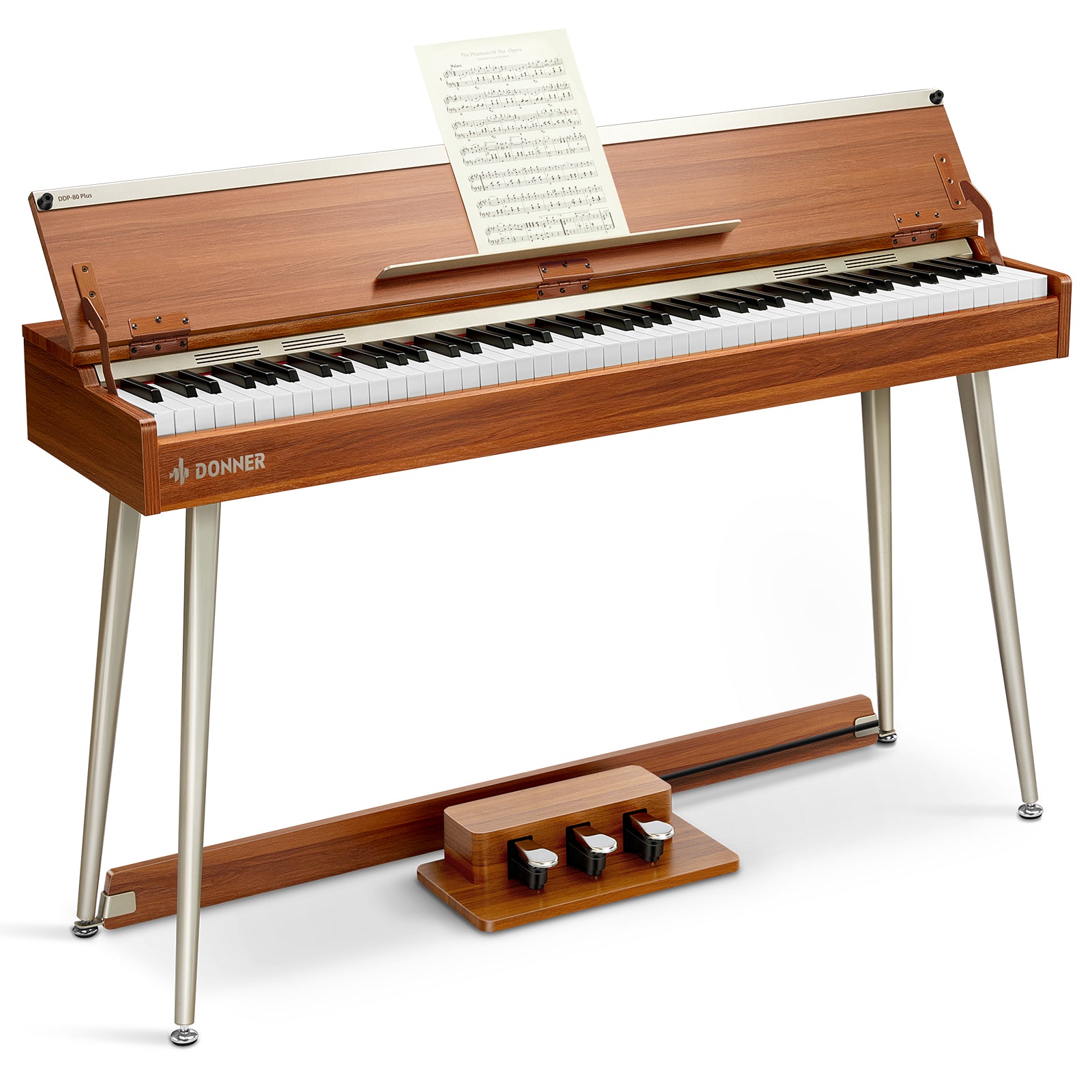 Donner DDP-80 PLUS Digitalpiano Minimalistisches Holzdesign