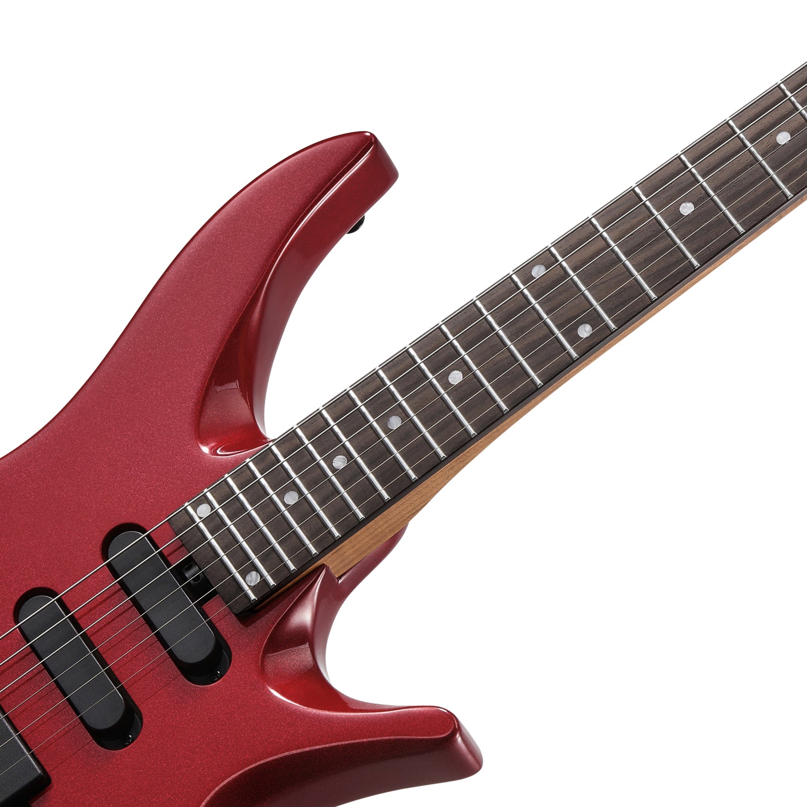 Donner HLX-500 Headless E-Gitarre-Metallic Red##