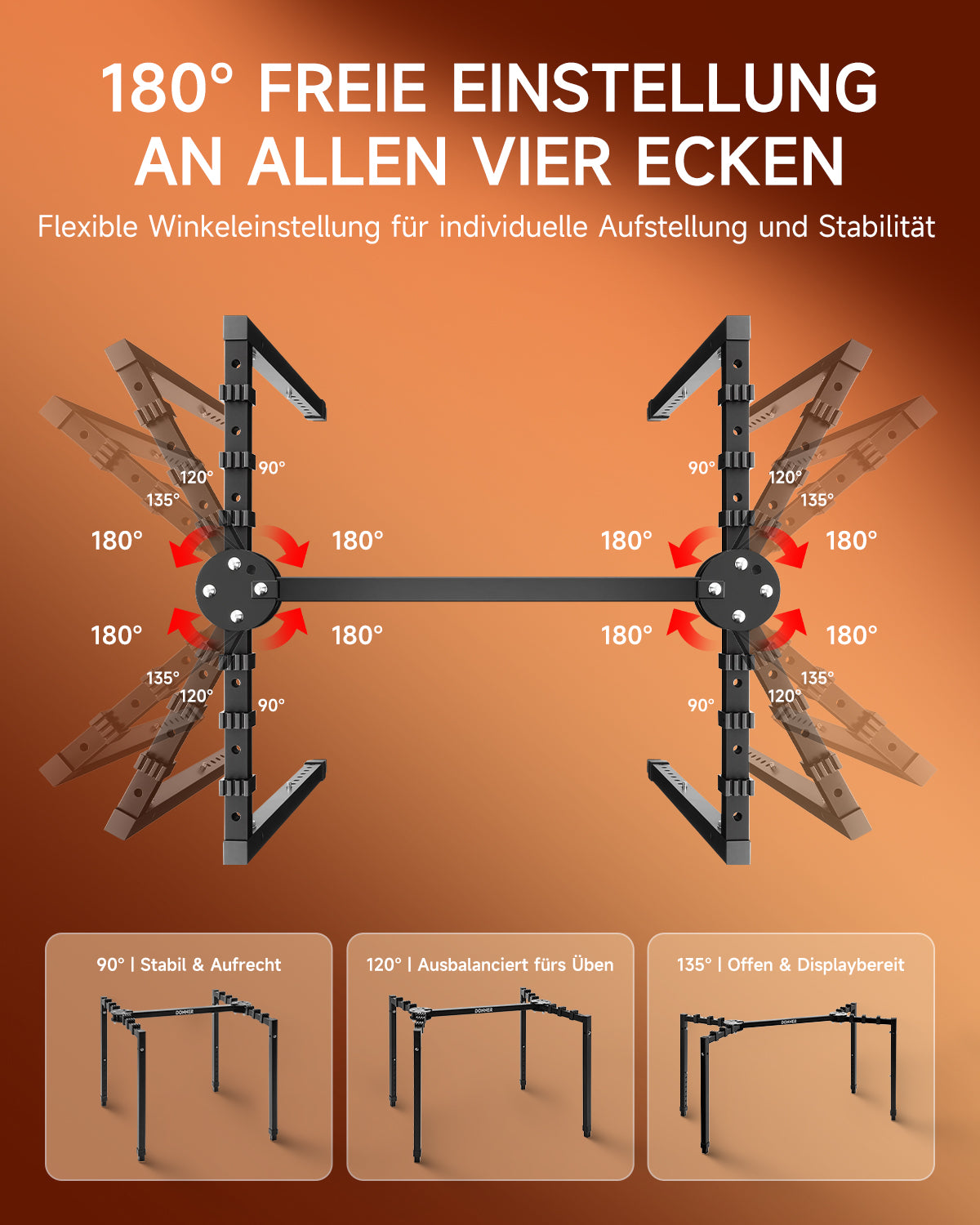 Donner DKS-200 Schwerlast Z-Form Keyboardständer
