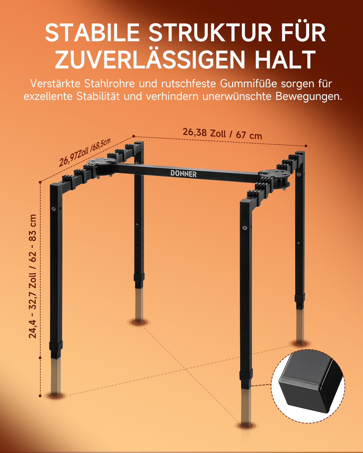 Donner DKS-200 Schwerlast Z-Form Keyboardständer
