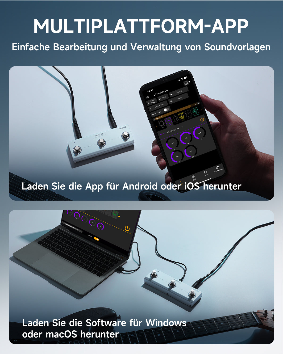 Donner Pocket Go Multieffekt-Prozessorpedal