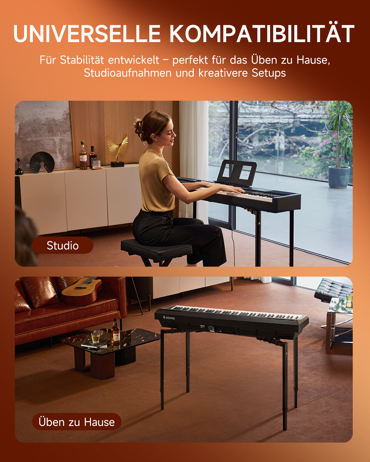 Donner DKS-200 Schwerlast Z-Form Keyboardständer