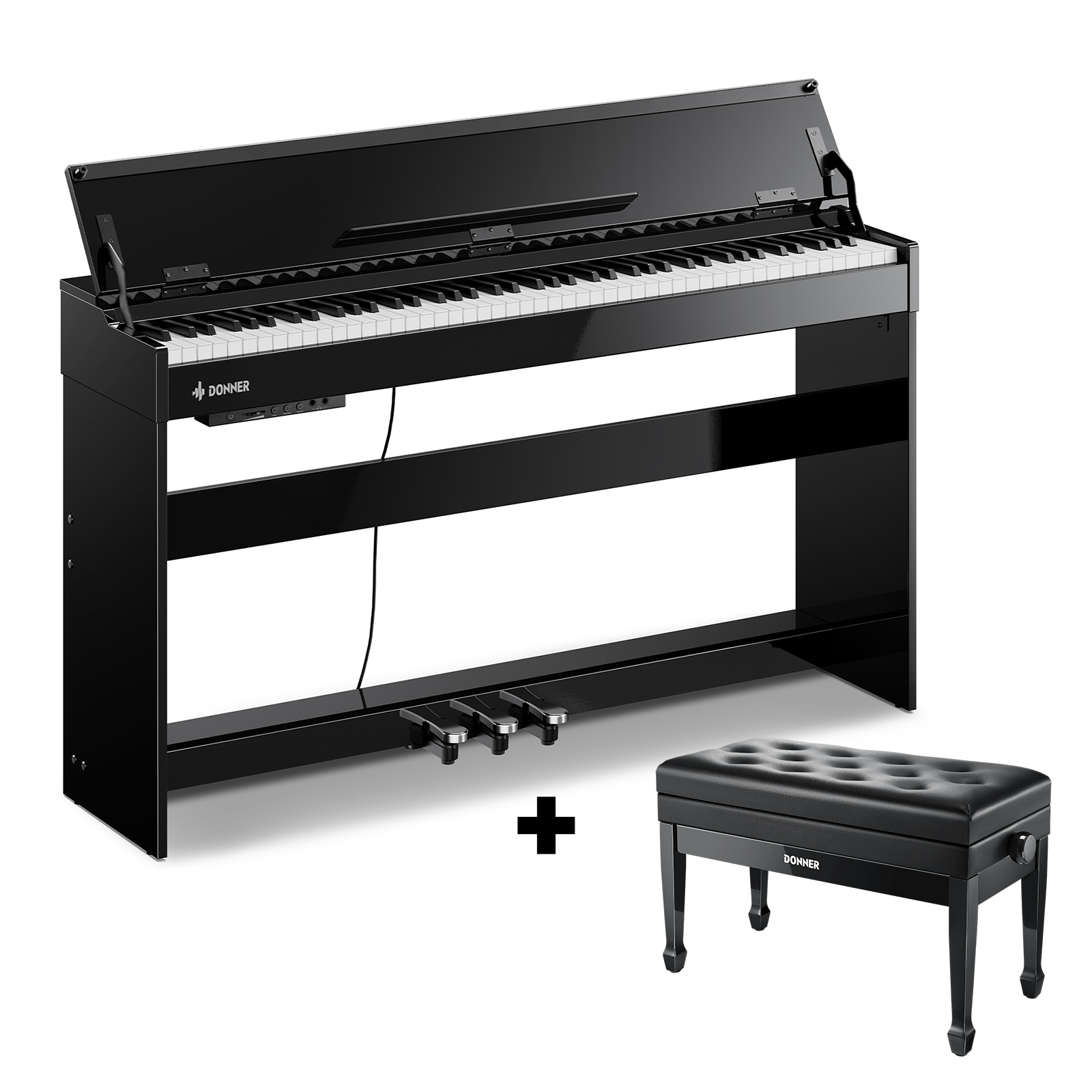 Donner DDP-75 Modernes Digitalpiano in Hochglanz