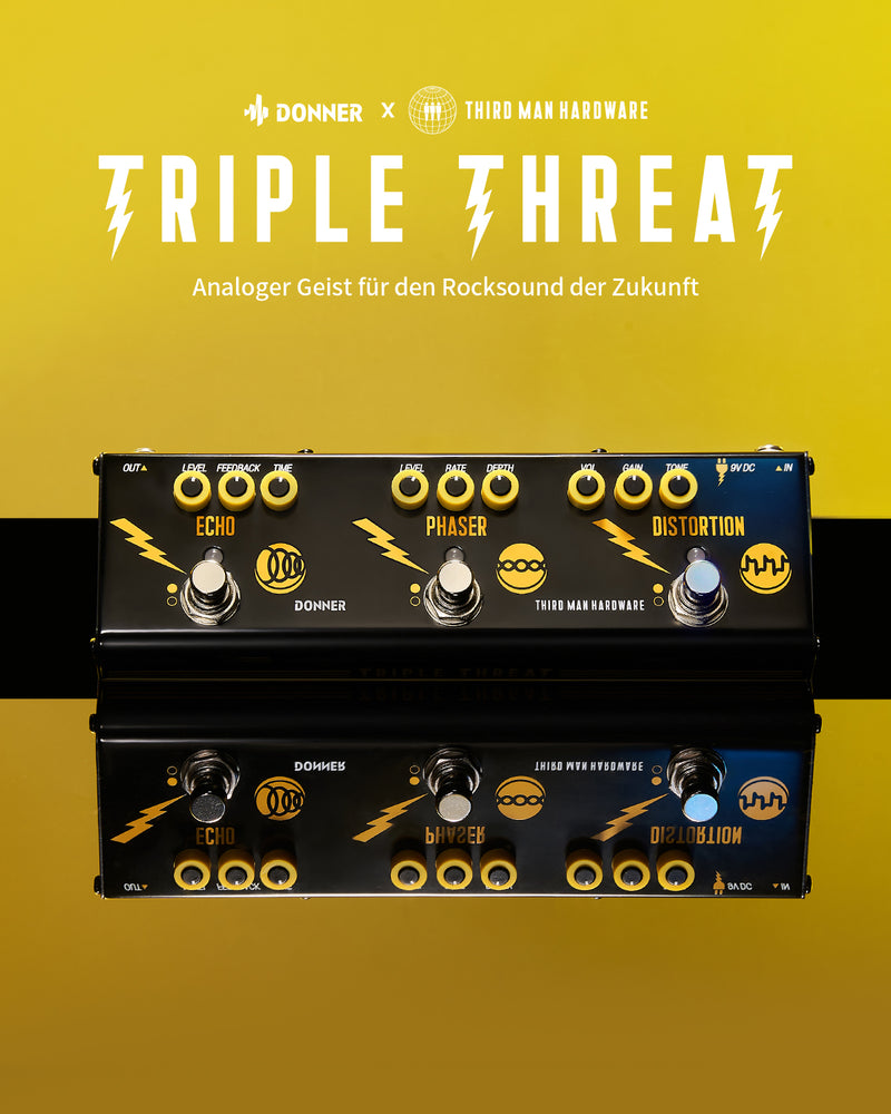 Donner JW Triple Threat Gitarreneffektpedal