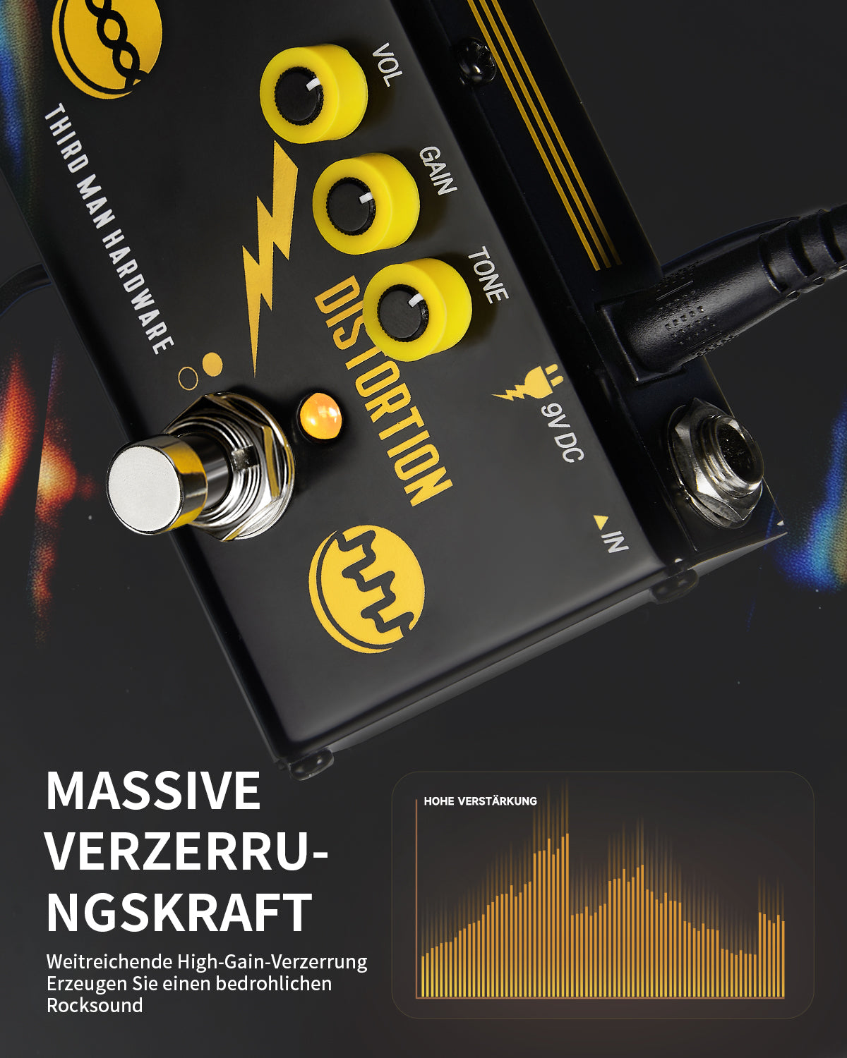 multieffekt pedal Triple Threat Vielseitig / Liveauftritt Multi-Effekt-Pedal -Donner