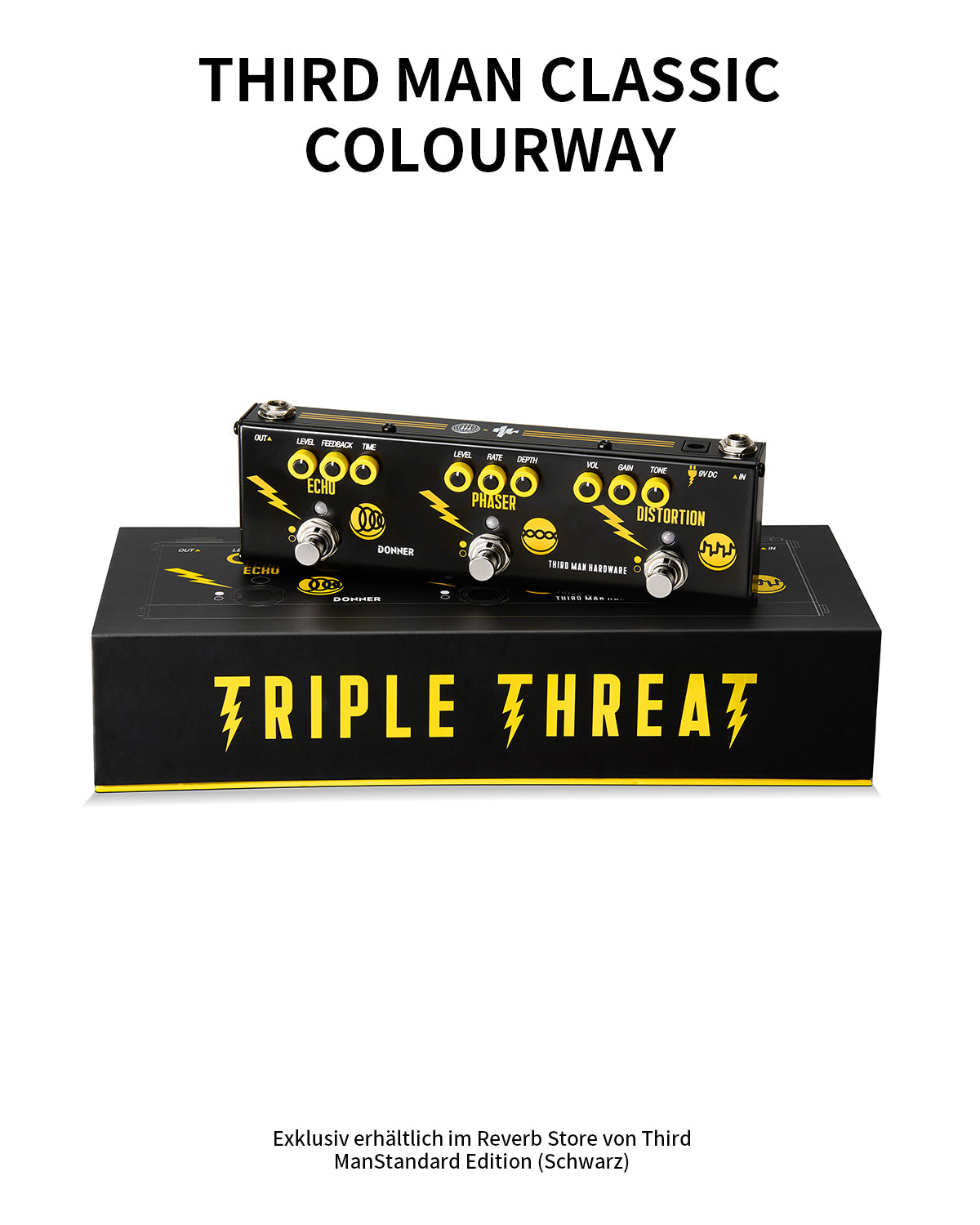 multieffekt pedal Triple Threat Vielseitig / Liveauftritt Multi-Effekt-Pedal -Donner