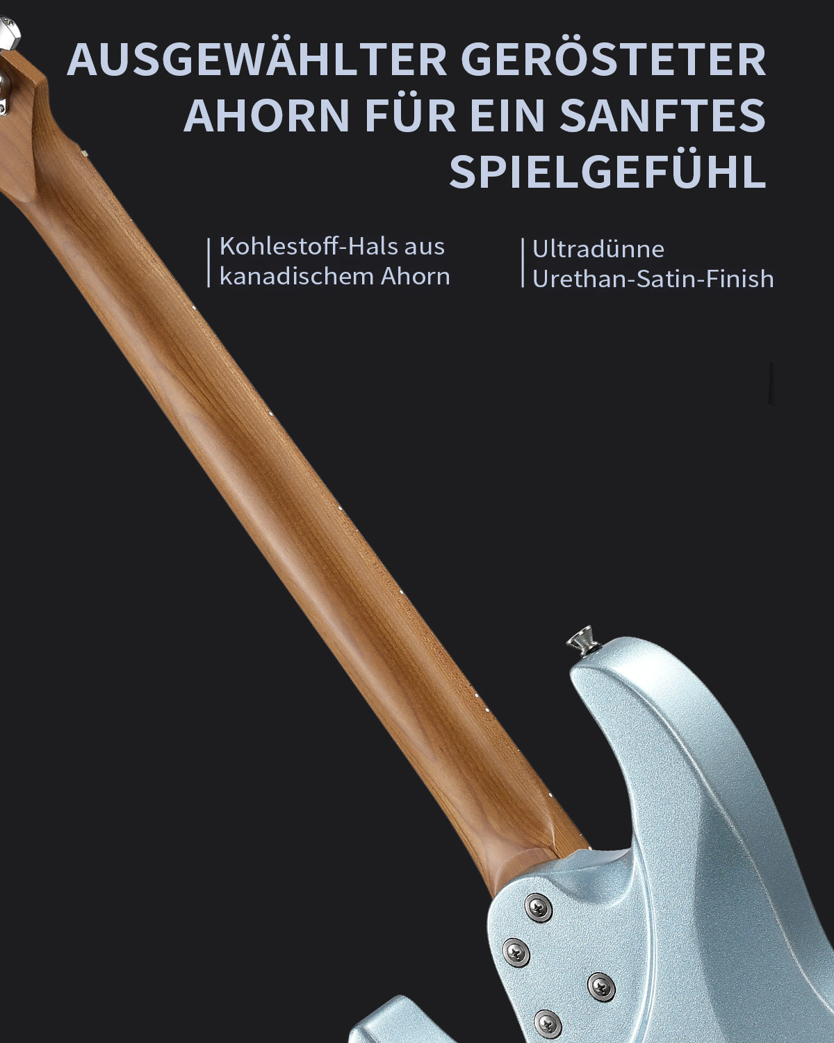 DONNER DST-550 Gradient Gitarre-Blau##