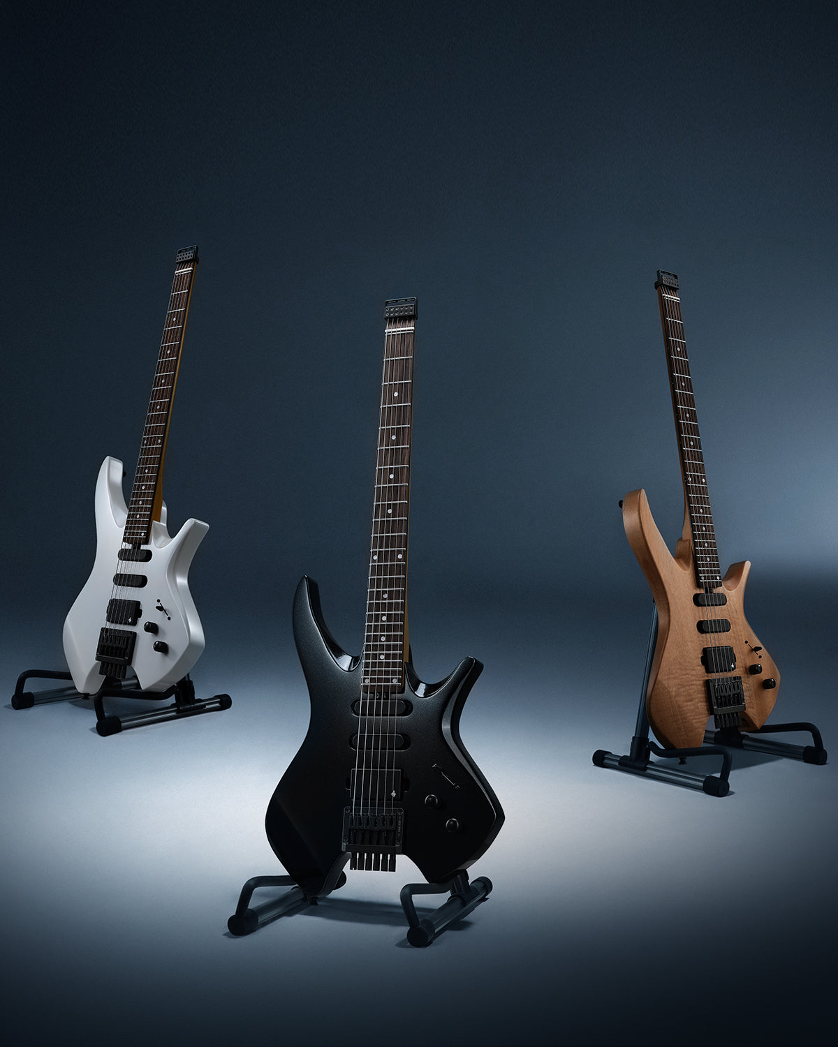 Donner NHL-500 Headless E-Gitarre-Holz Natur##