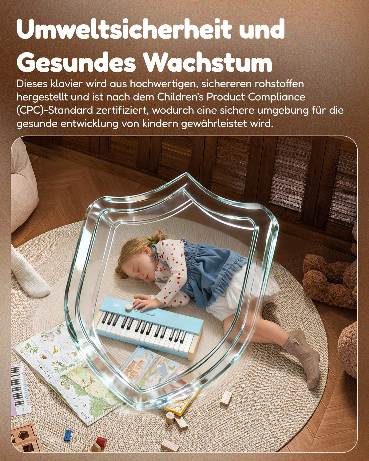 Eastar KIDO V-10 Mini-Digitalkeyboard mit 32 Tasten-Hellblau##