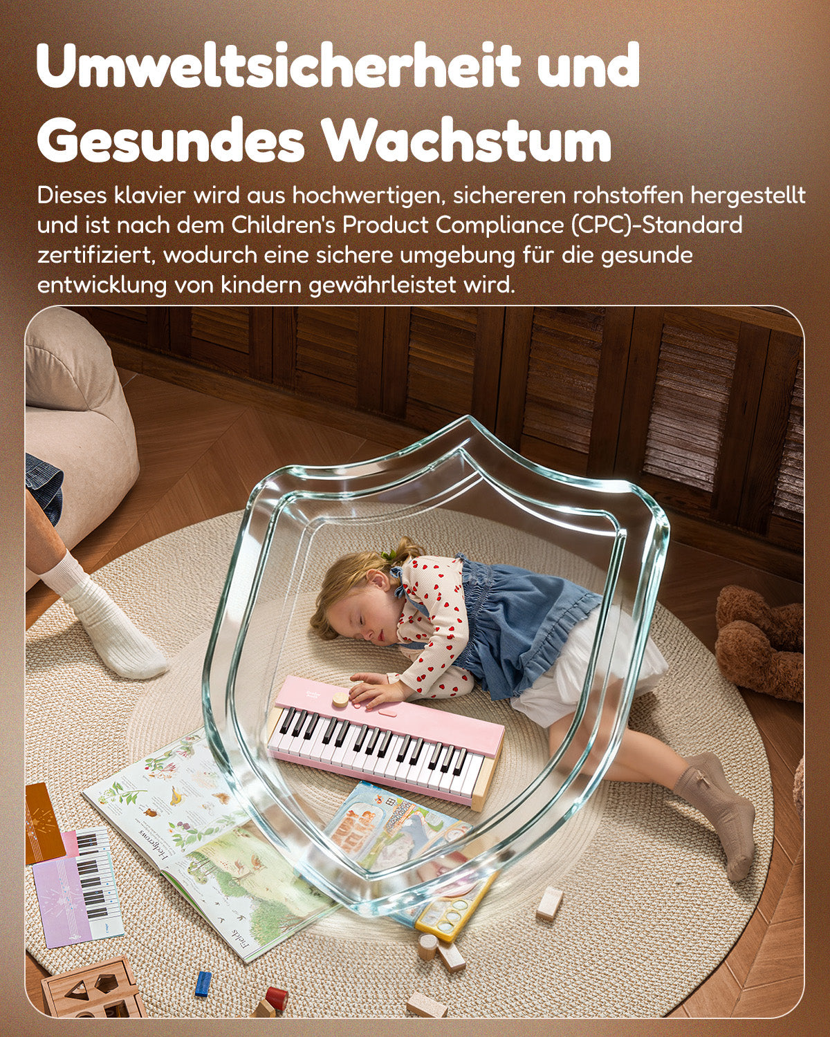 Eastar KIDO V-10 Mini-Digitalkeyboard mit 32 Tasten-Hellrosa##