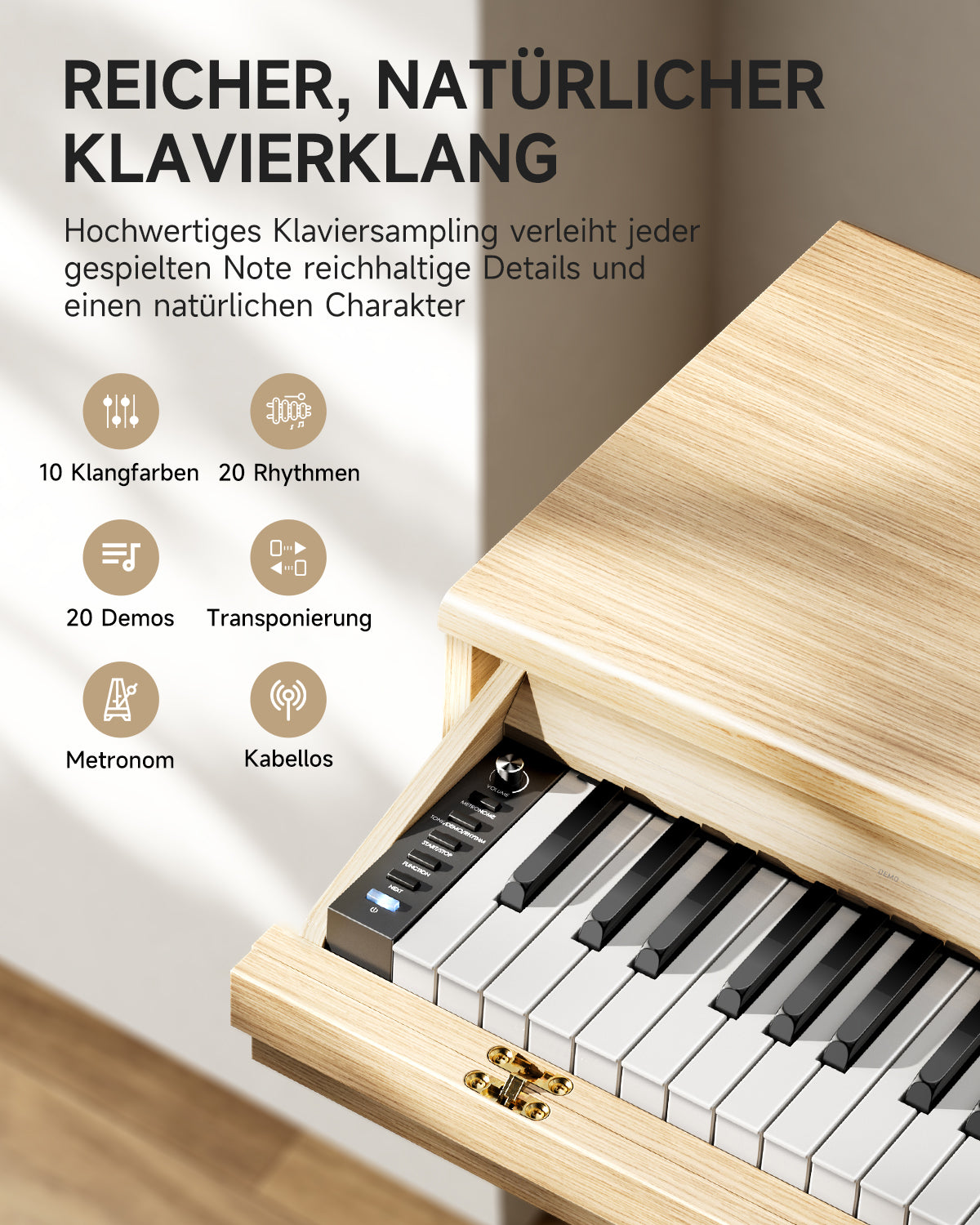 Donner DDP-65 Digitalpiano mit 88 halbgewichteten Tasten