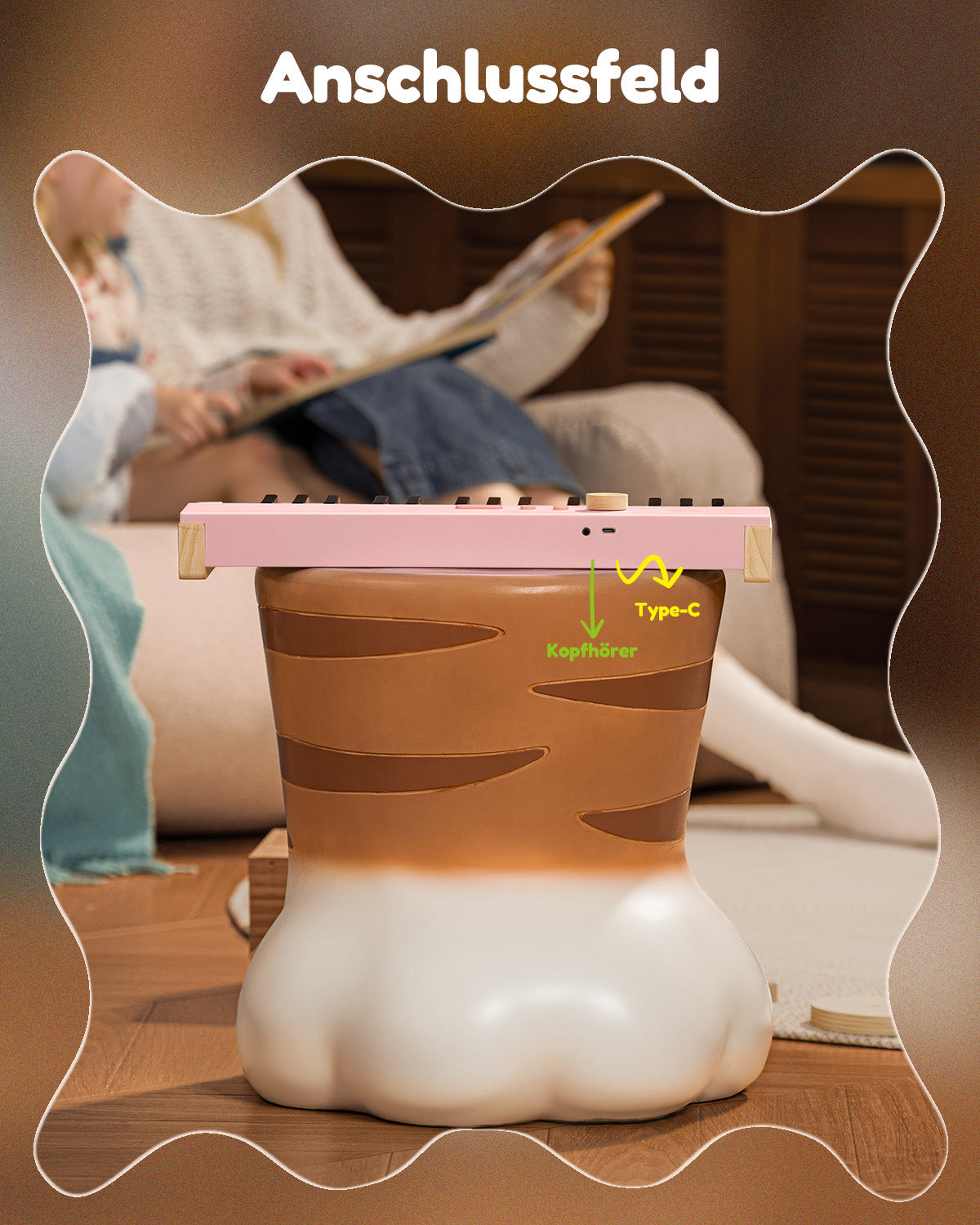 Eastar KIDO V-10 Mini-Digitalkeyboard mit 32 Tasten-Hellrosa##