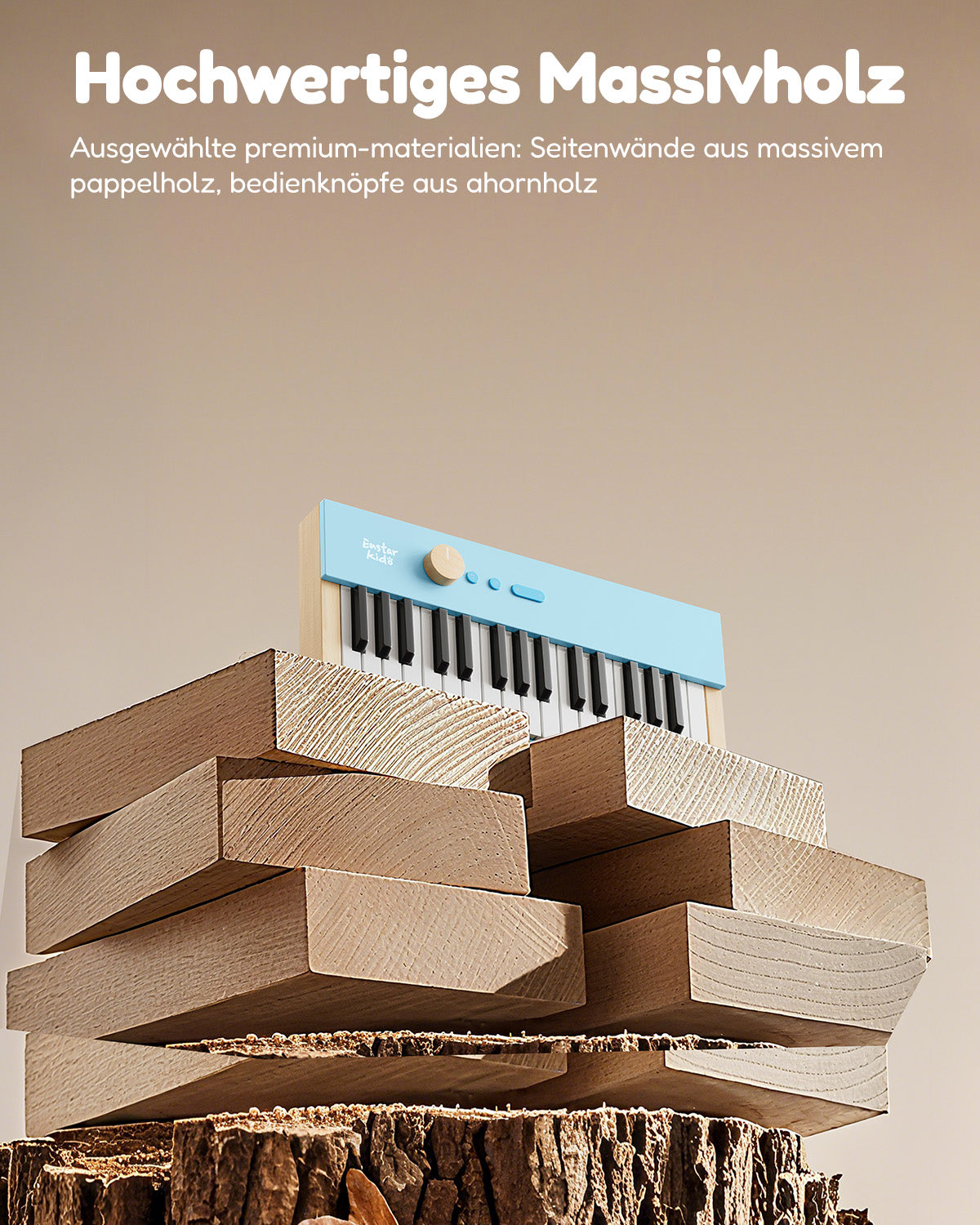 Eastar KIDO V-10 Mini-Digitalkeyboard mit 32 Tasten-Hellblau##