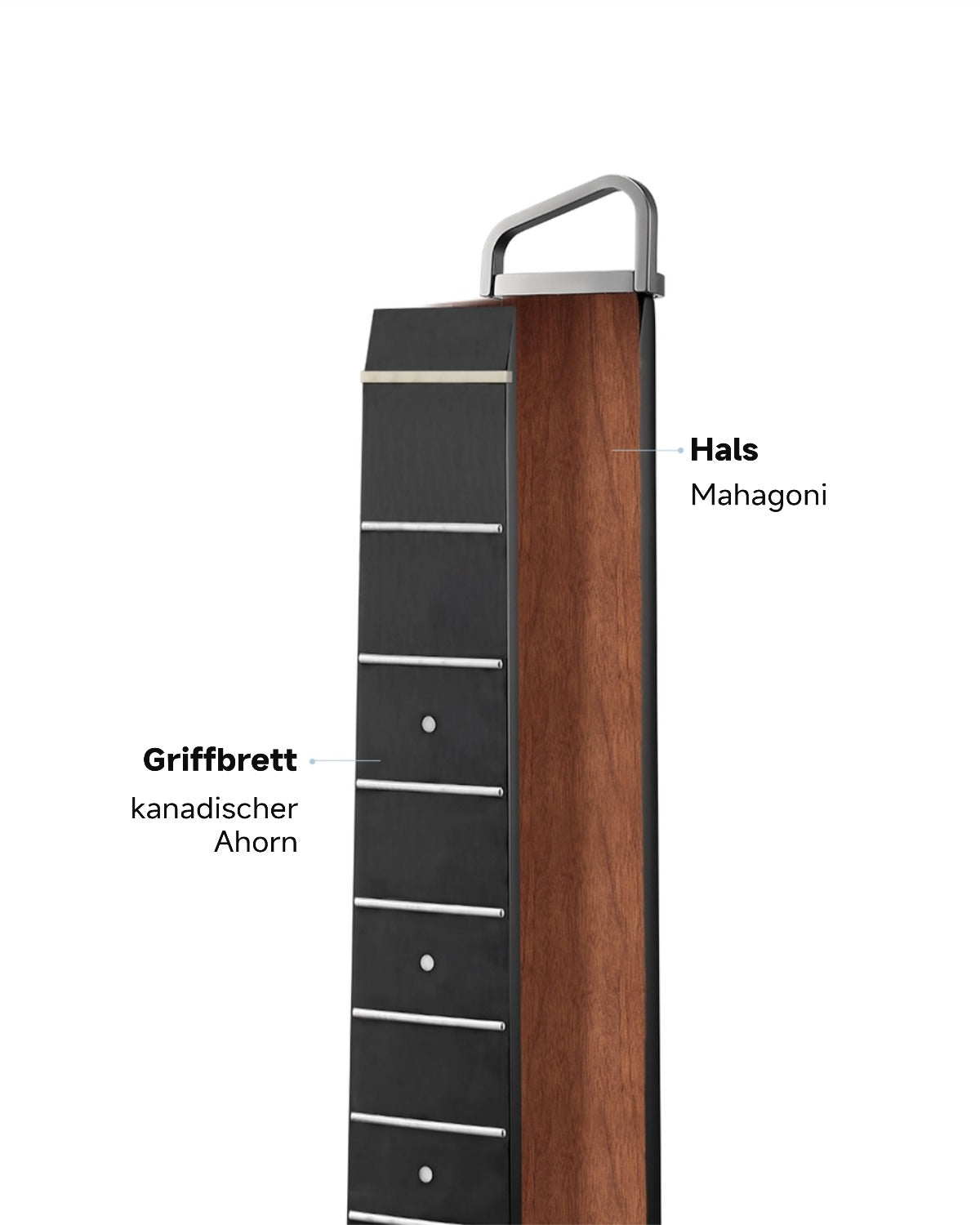 Donner HUSH™ I PRO Reisegitarre-Space Fly Schwarz##