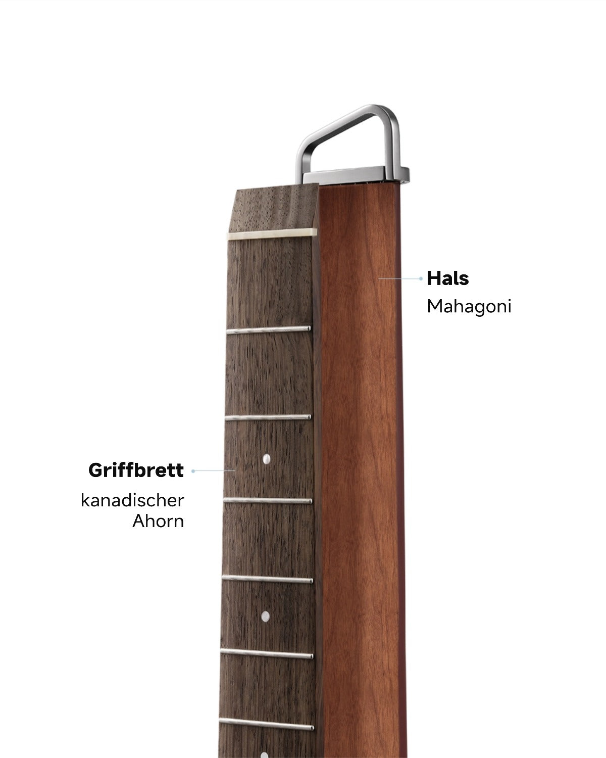 Donner HUSH™ I PRO Reisegitarre-Maillard-Braun Farbverlauf##