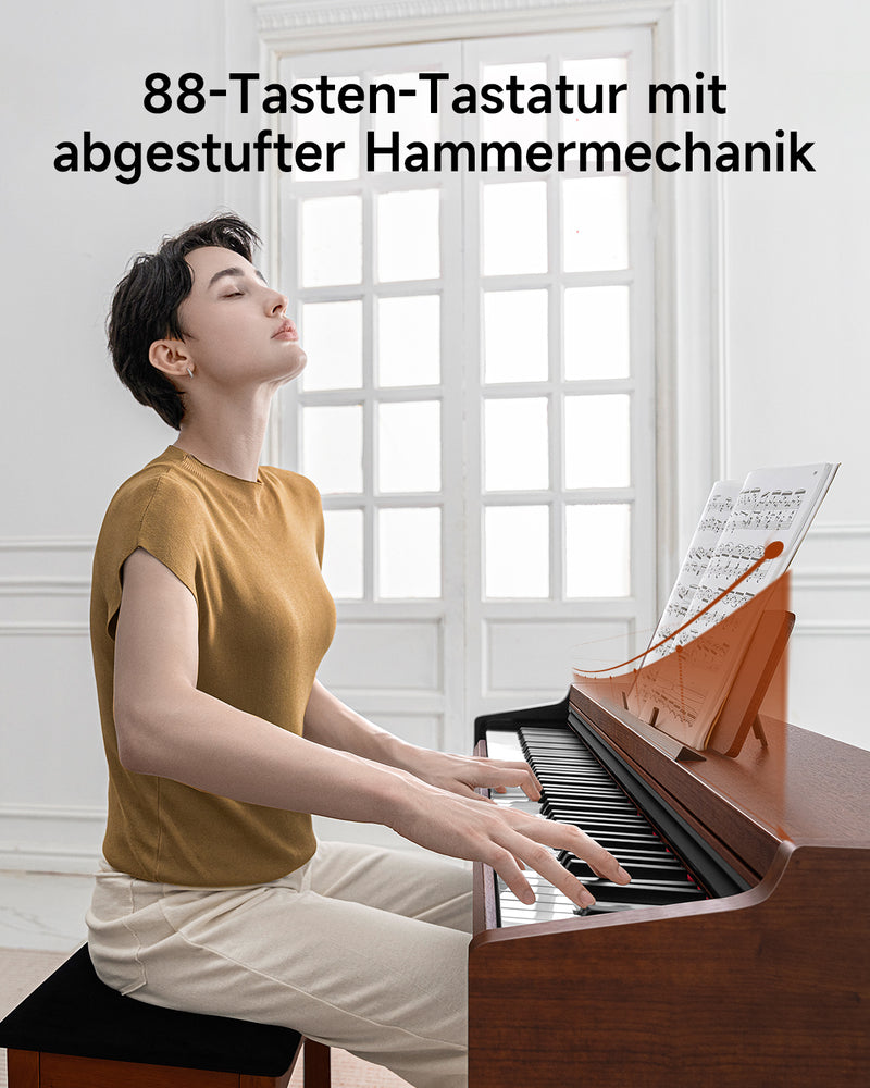 【Vorsalzen】Donner DDP-200 PRO 88 Tasten Hammertastatur gewichtetes Digitalpiano Standard - Versand am 2. Dezember