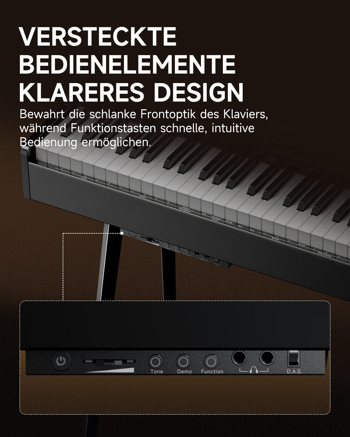 Donner DGP-100 Leichtes Digitalpiano im Flügel-Design