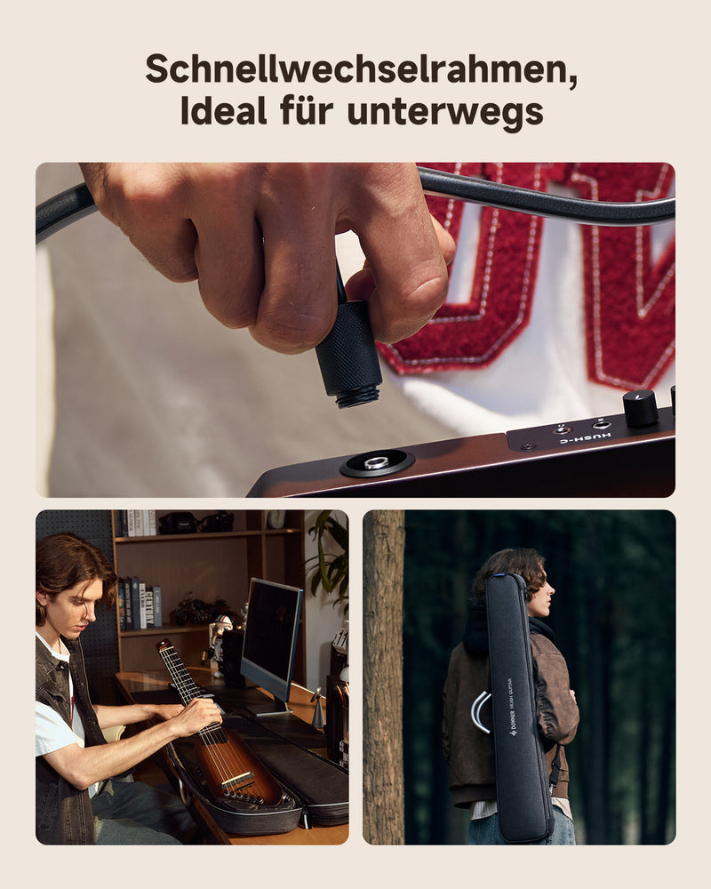 Donner HUSH™ C Klassische Nylonsaiten Gitarren