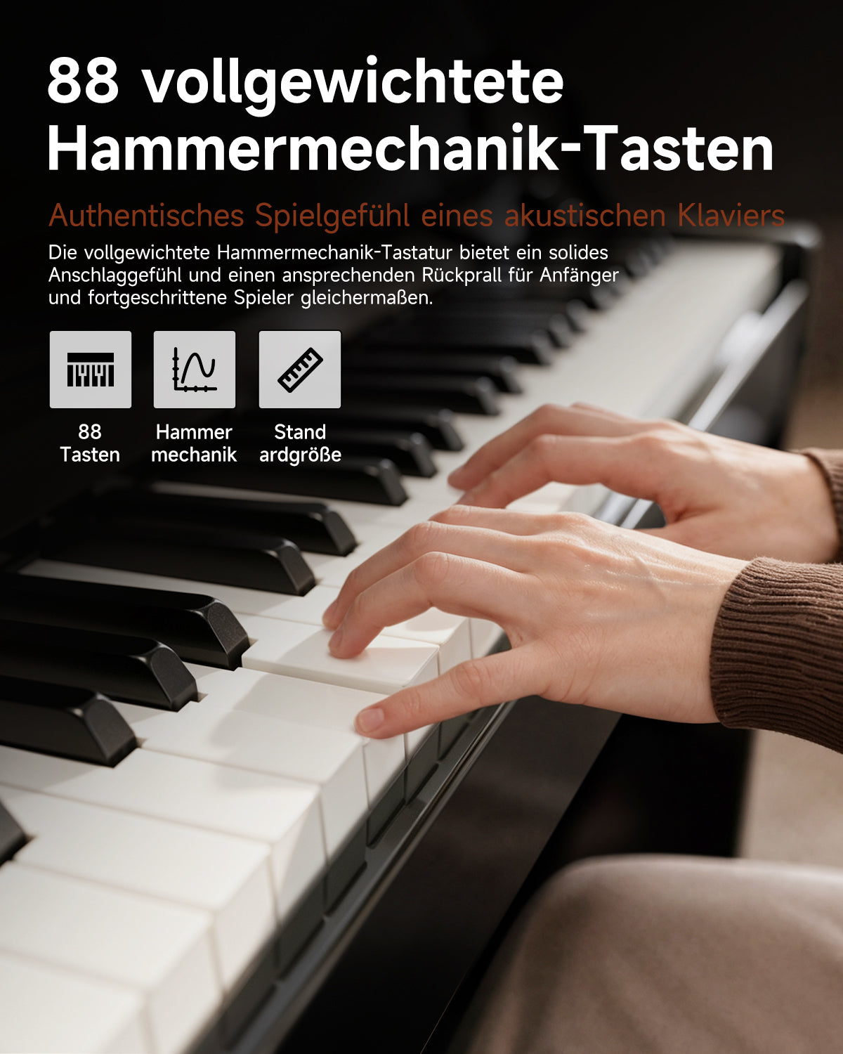 Donner DDP-75 Modernes Digitalpiano in Hochglanz