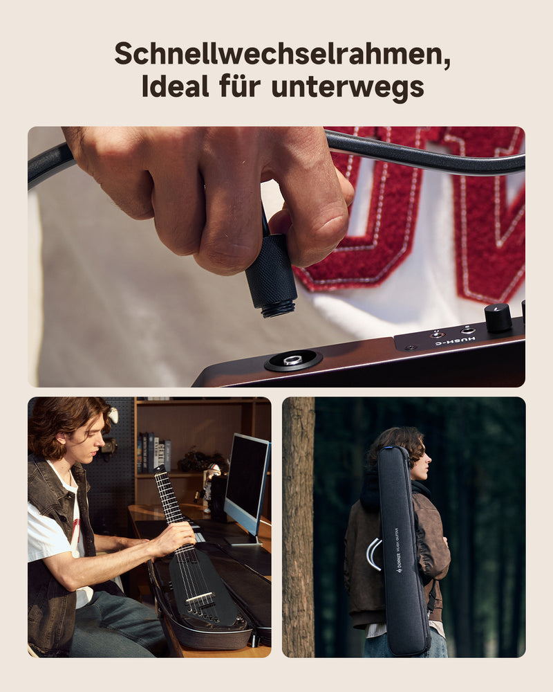 Donner HUSH™ C Klassische Nylonsaiten Gitarren
