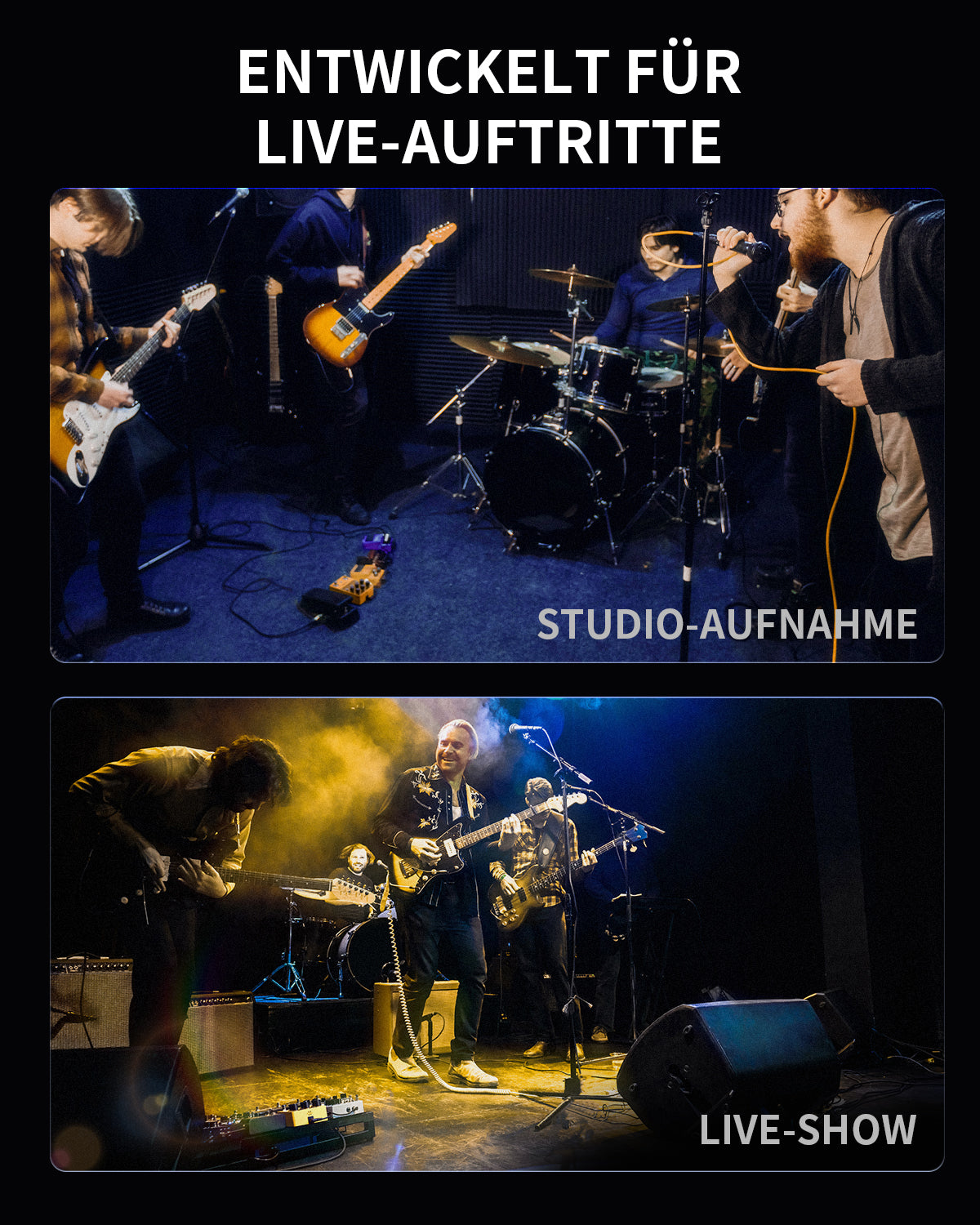 Donner Yellow Fall II Nachhall & Verzögerung Live Effektpedal