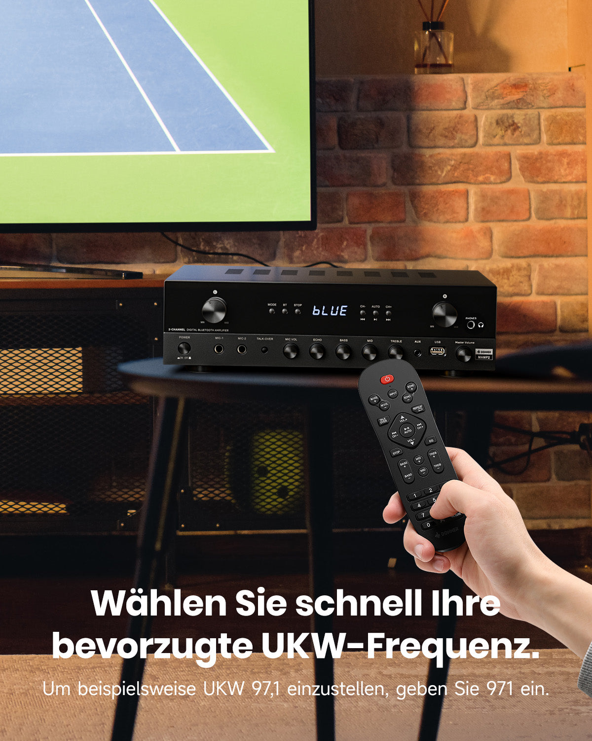 Donner MAMP2 Leistungsstarker 2-Kanal-Verstärker