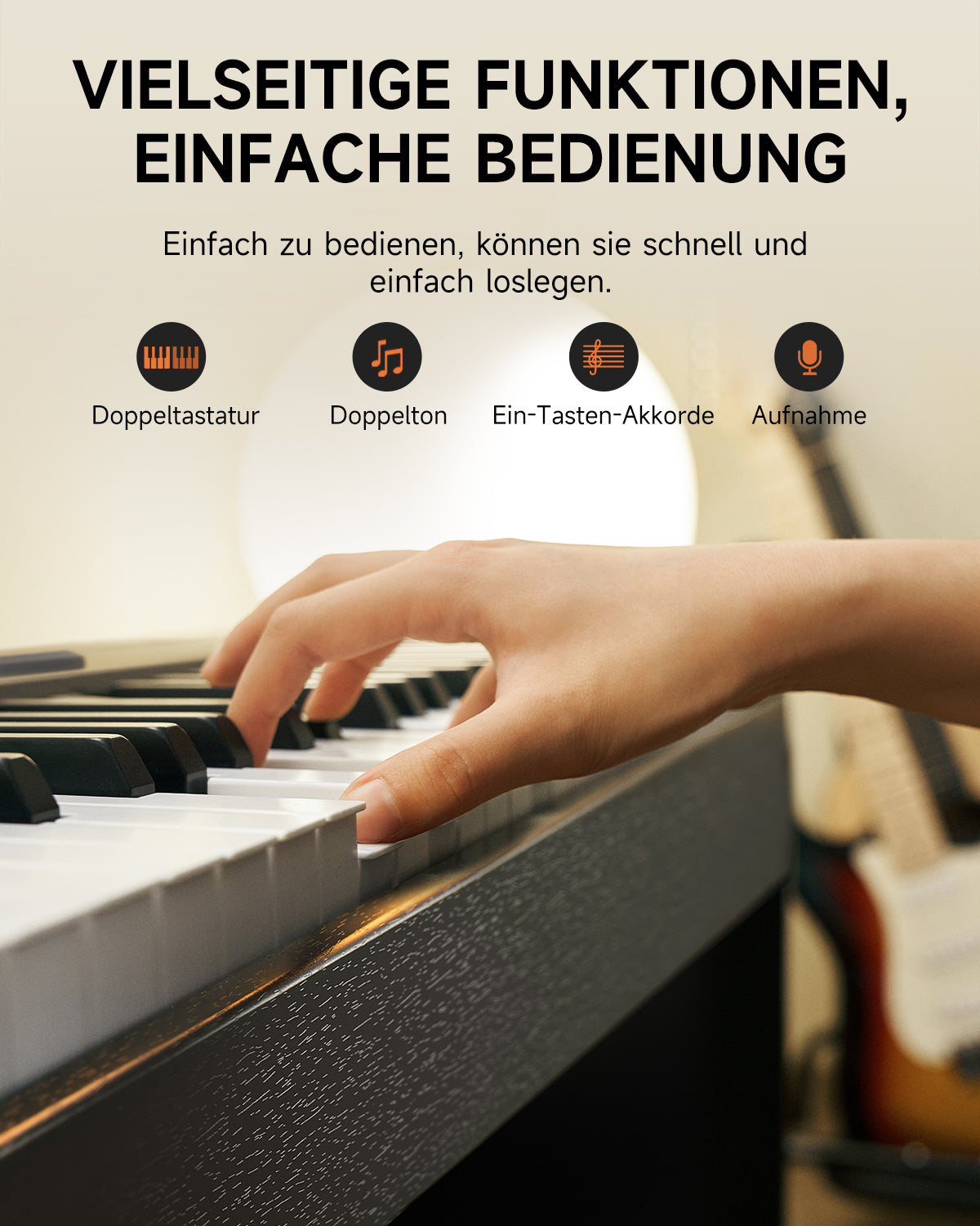 Donner DDP-50 88 Tasten Gewichtetes Digitalpiano