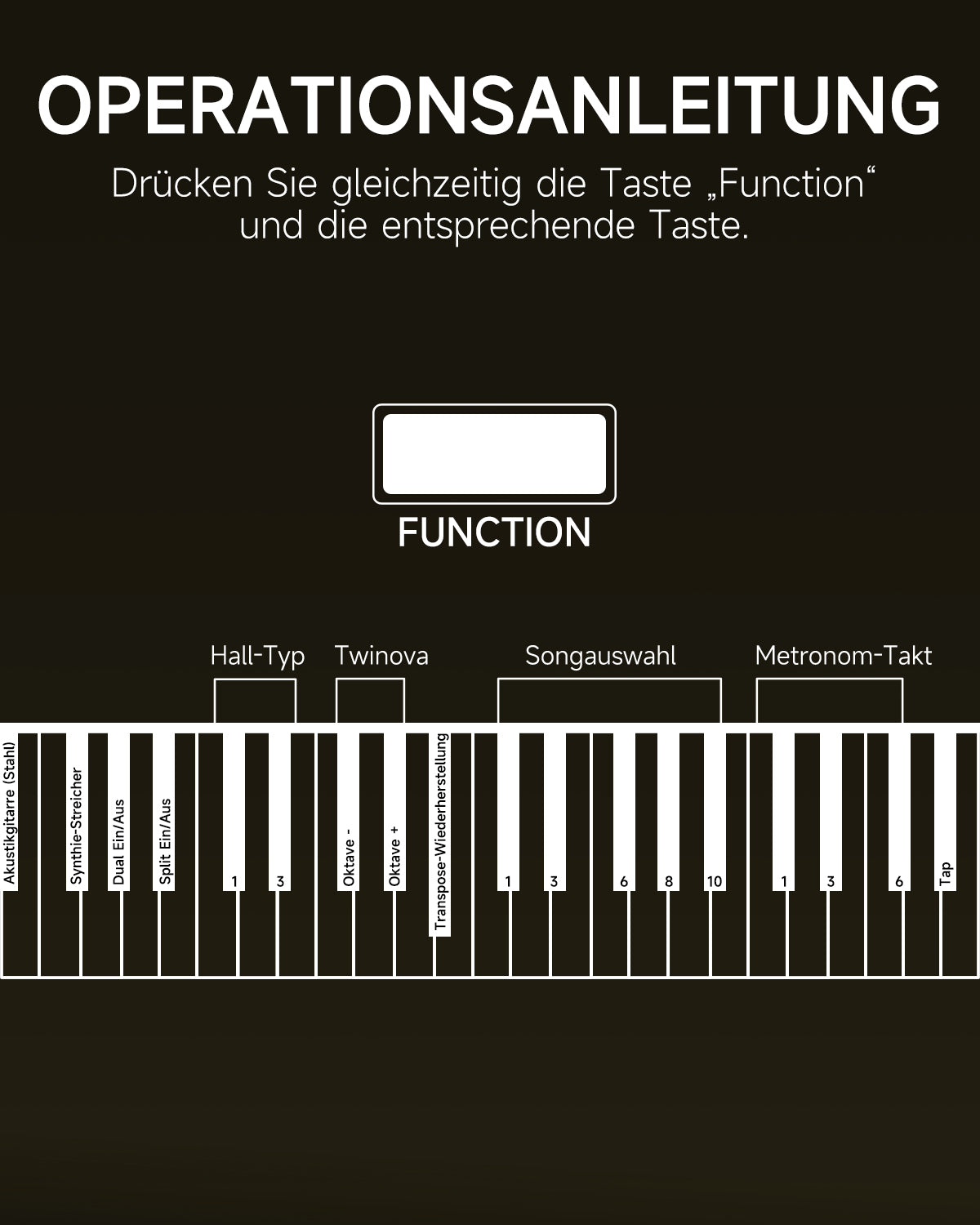 Donner DDP-300 Digitalpiano für Zuhause mit halbgewichteten Tasten (Upgrade-Version)