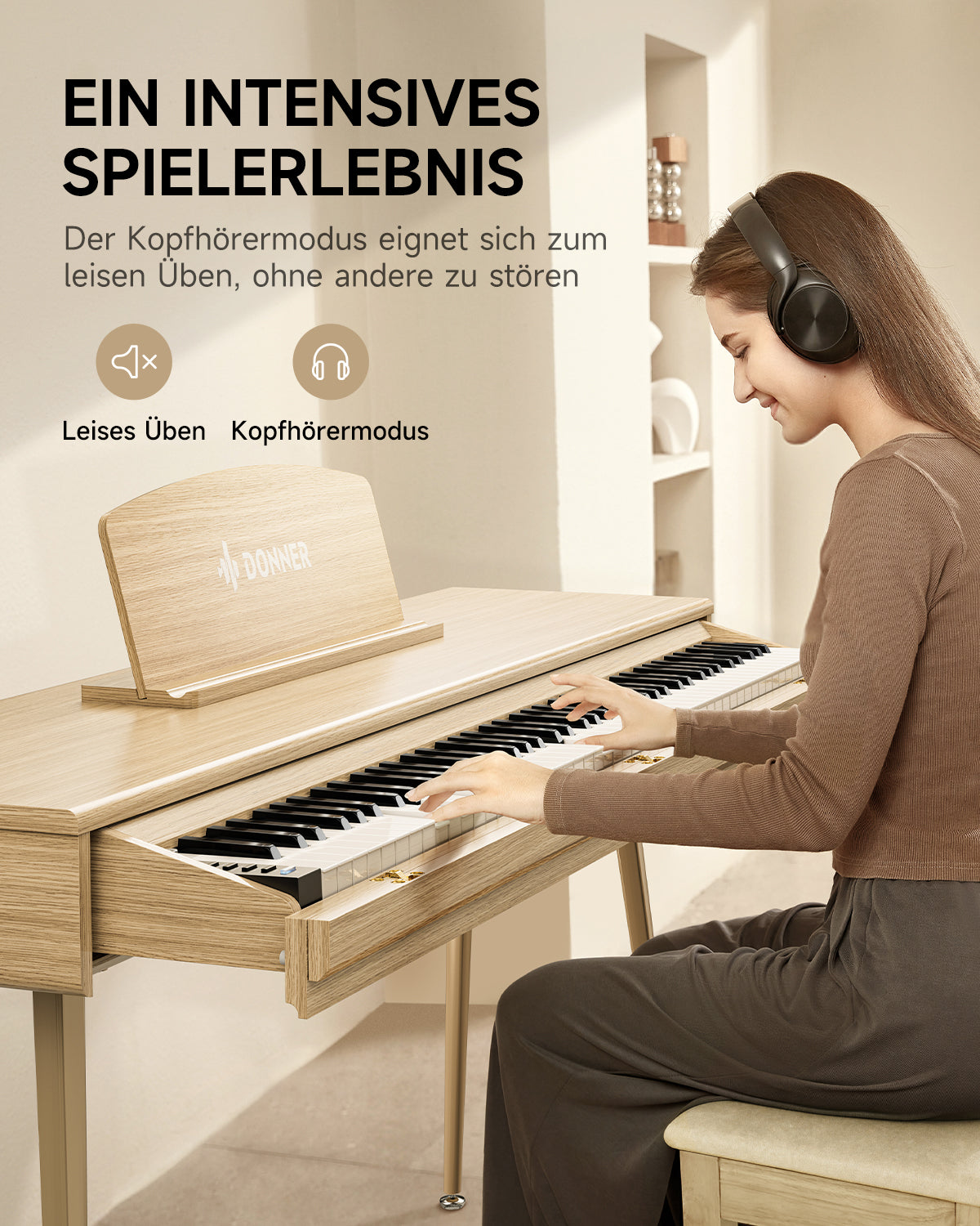 Donner DDP-65 Digitalpiano mit 88 halbgewichteten Tasten