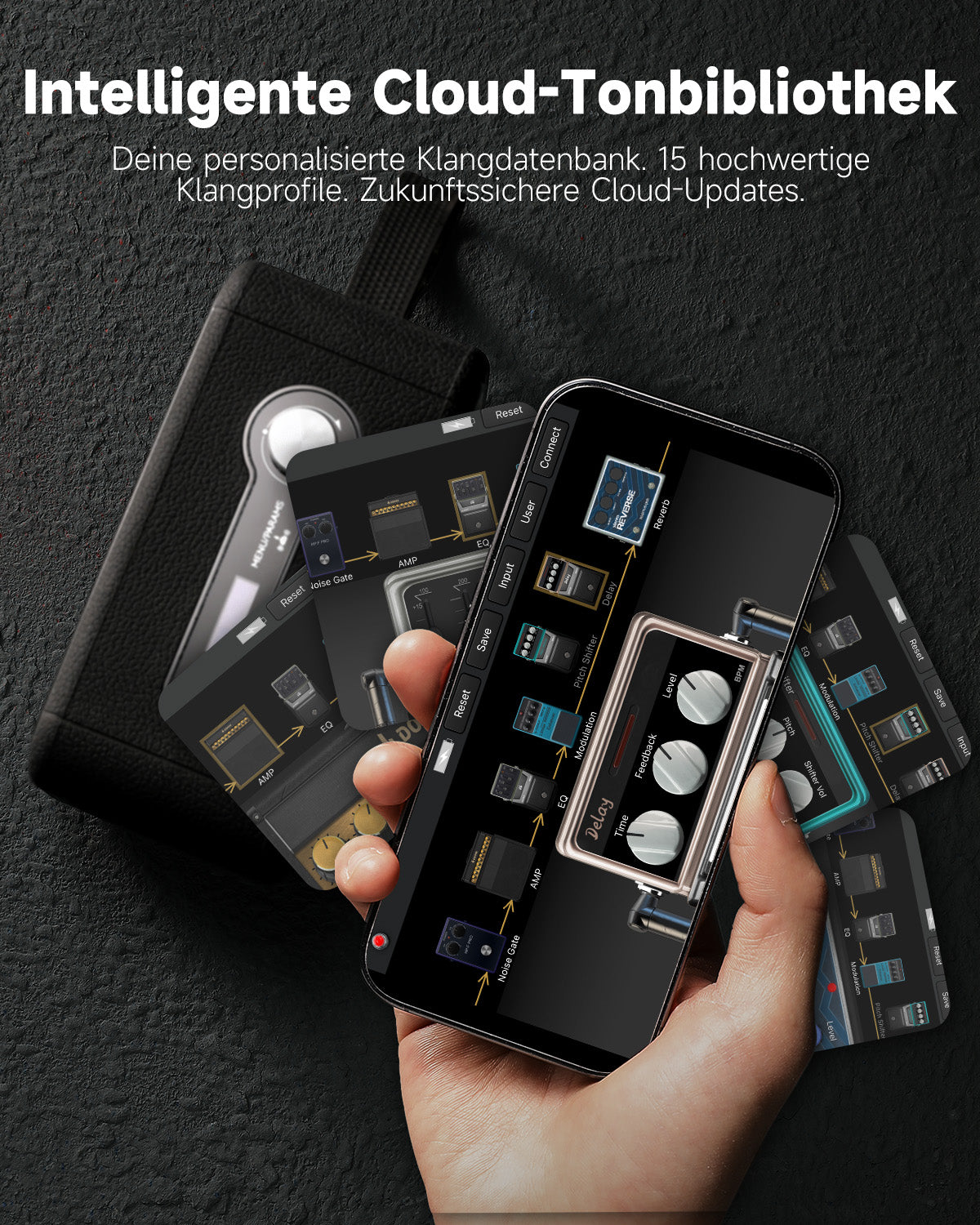 Donner Go E-Gitarrenverstärker Schwarz