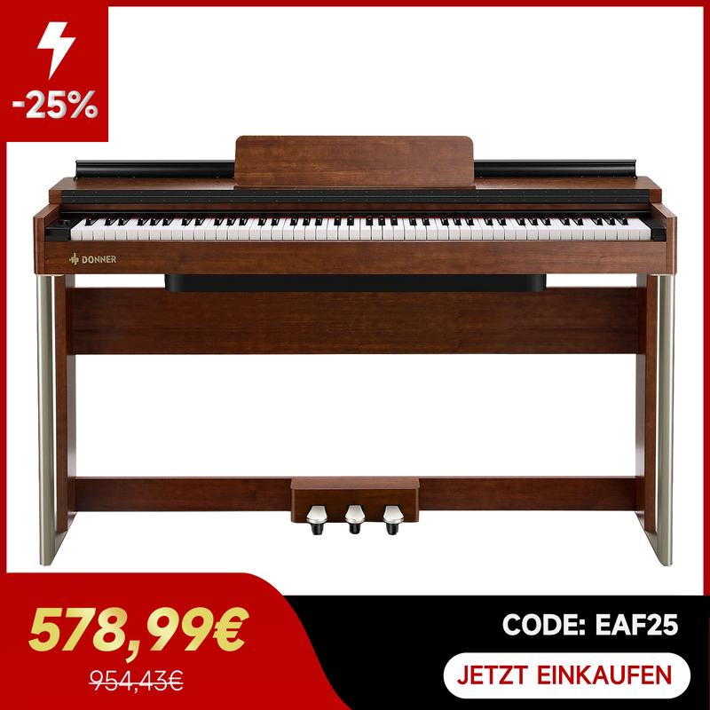 Donner DDP-200 Digital Piano mit 88 gewichteten Tasten DGH Piano