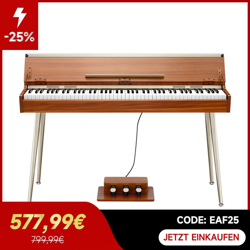 Donner DDP-80 PLUS Digitalpiano Minimalistisches Holzdesign