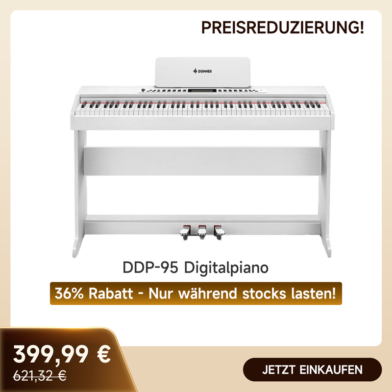 DDP-95 Digitalpiano 88 Tasten gewichtete Tastatur weiß