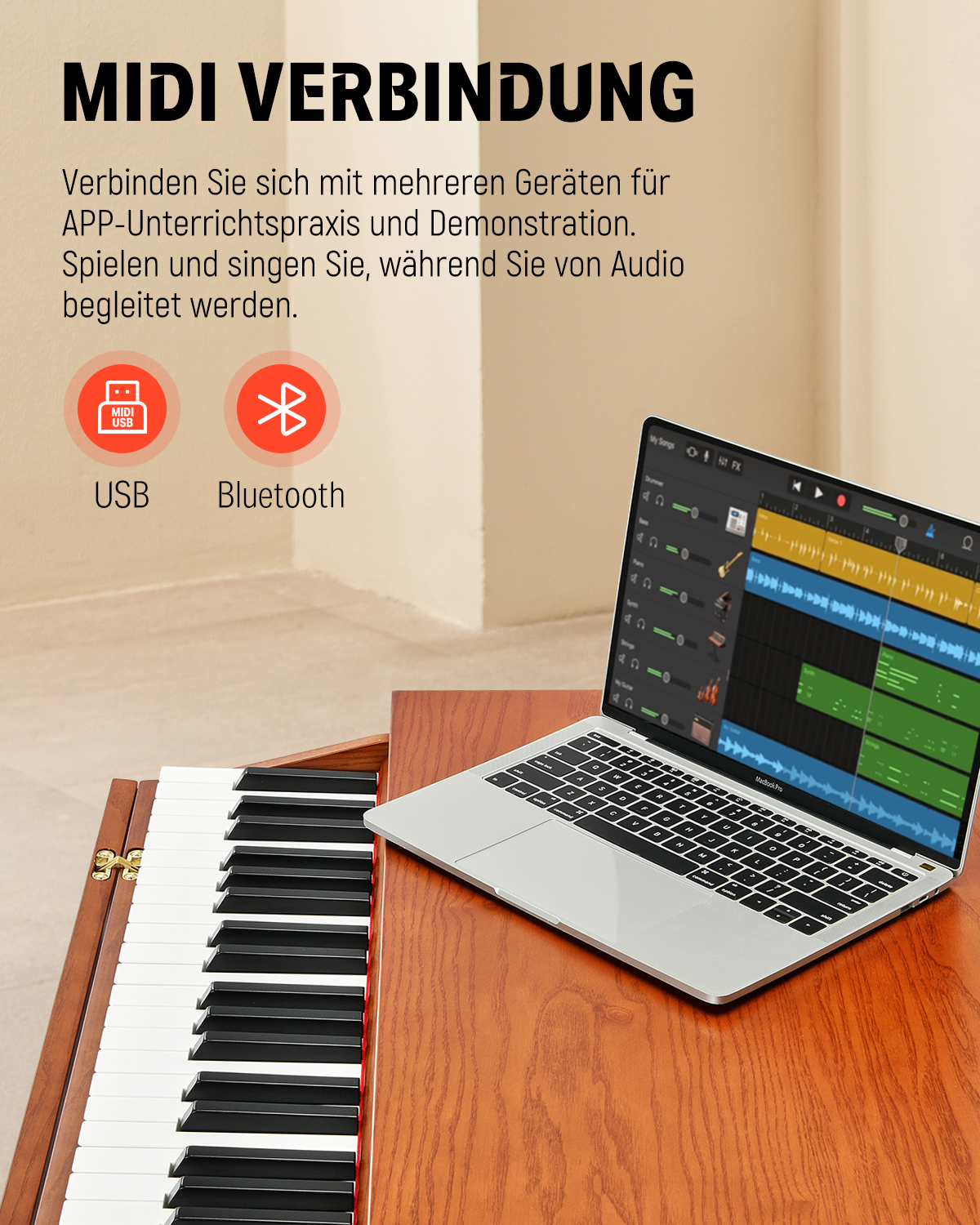 Donner DDP-80 Pro Retro-Ästhetisches Digital Piano