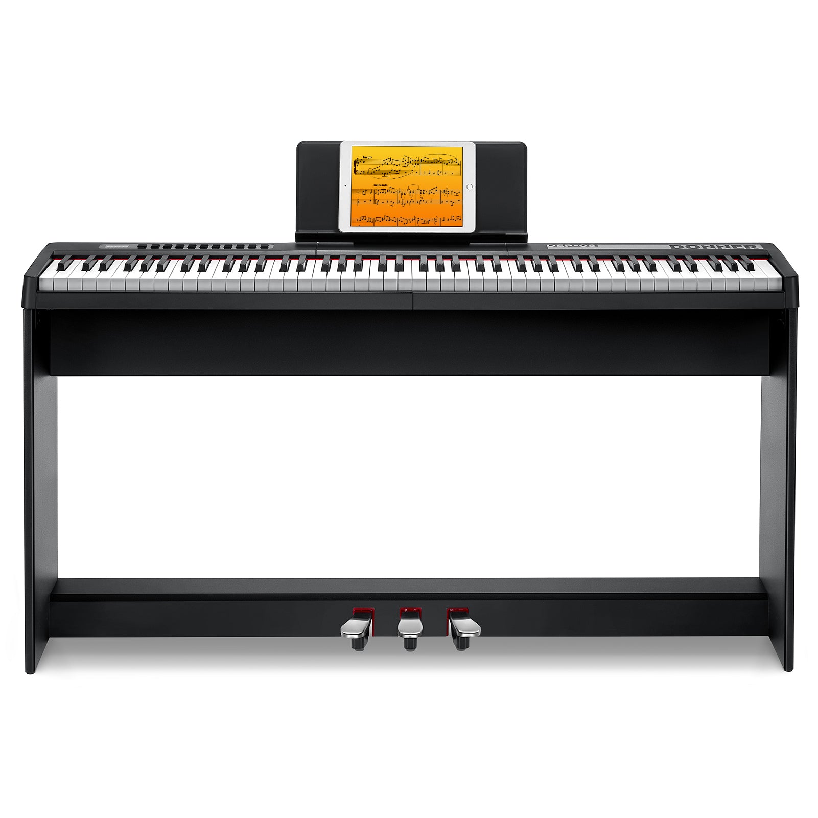 Donner DEP-08 Digitalpiano, abnehmbarer Ständer, kompaktes E-Piano für Anfänger