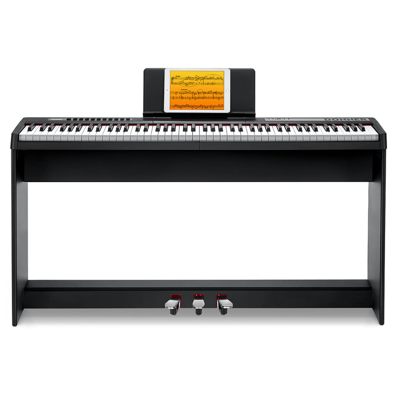 Donner DEP-08 Digitalpiano, abnehmbarer Ständer, kompaktes E-Piano für Anfänger