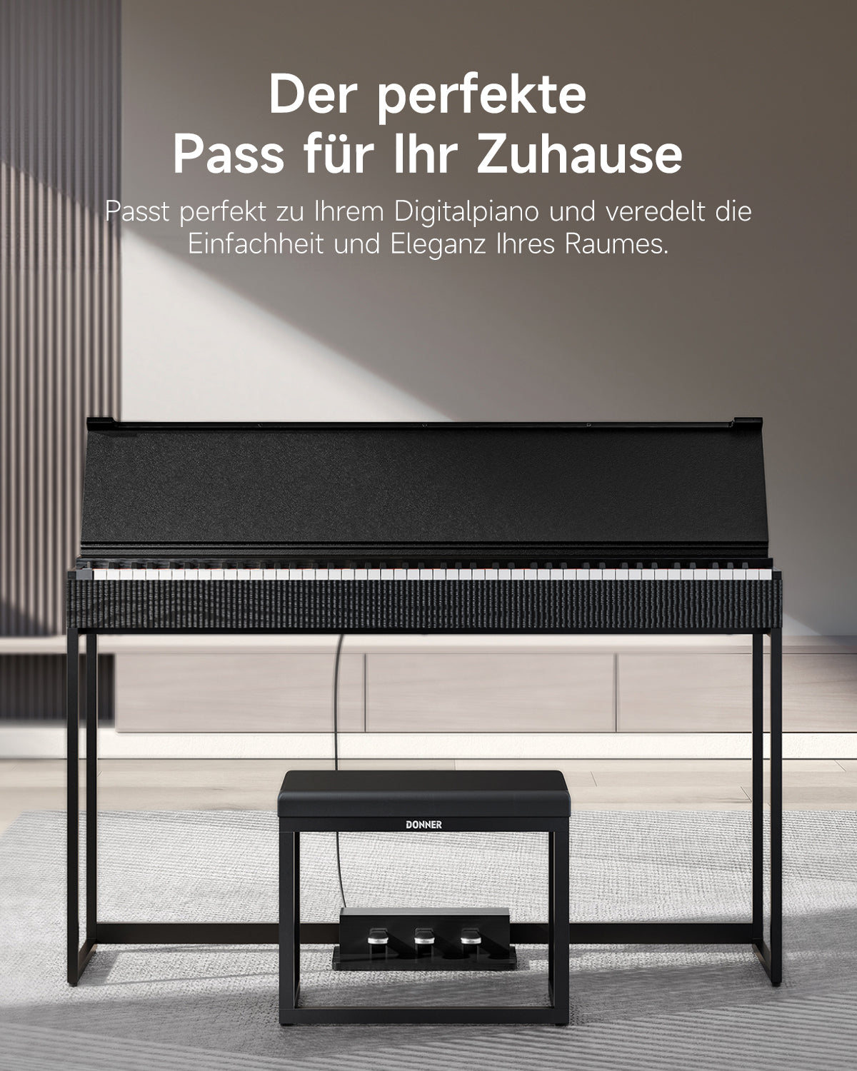 Donner DKB-200 Minimalistische Klavierbank