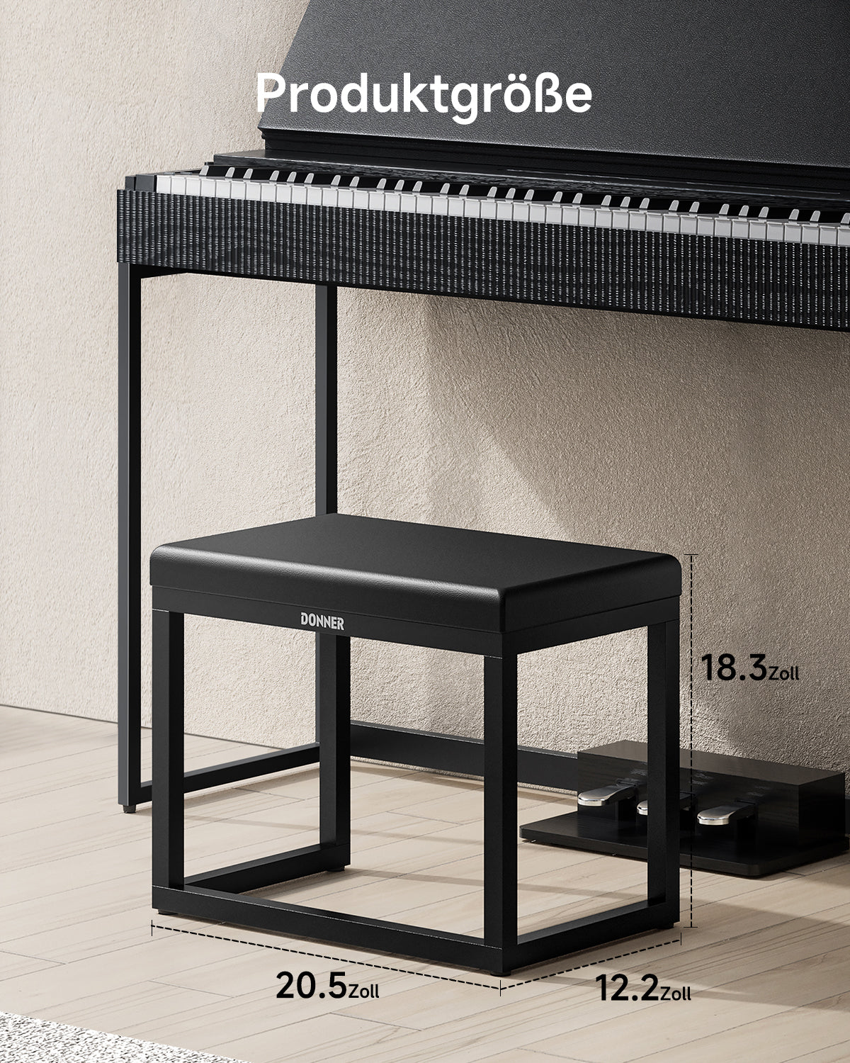Donner DKB-200 Minimalistische Klavierbank