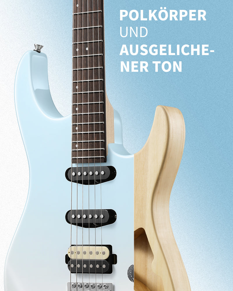 Donner DMT-66 E-Gitarre mit Keramik-Single-Coil