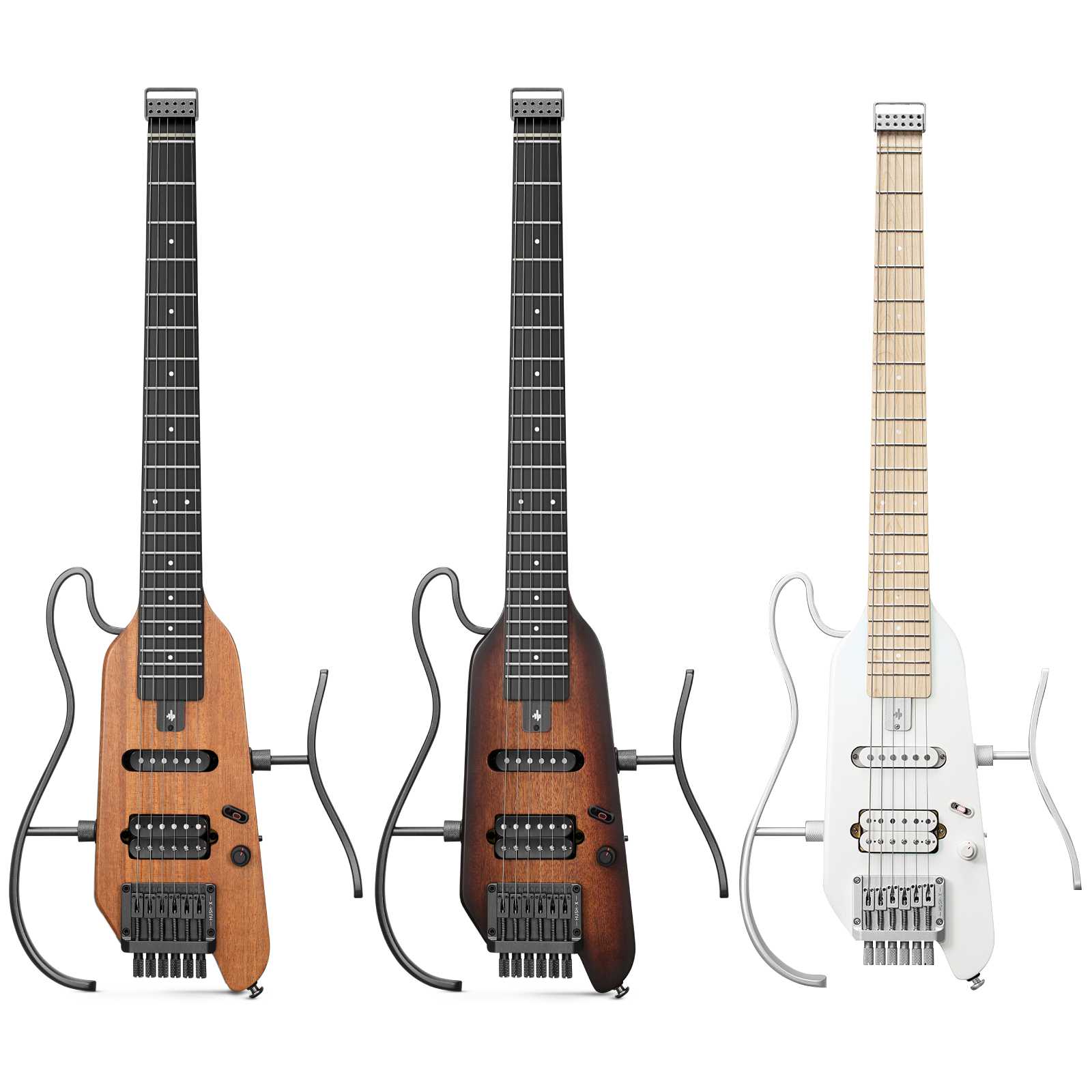 Donner HUSH-X E-Gitarre Traveler Gitarre Ultra-Light für Unterwegs