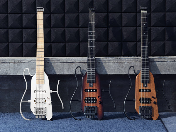 Donner HUSH™ X Kopflose Bauweise E‑Gitarre-Weiß##