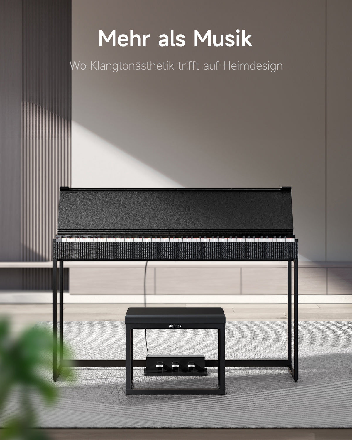 Donner OURA™ S300 88-Tasten-Digitalpiano für den Heimgebrauch für fortgeschrittene Spieler
